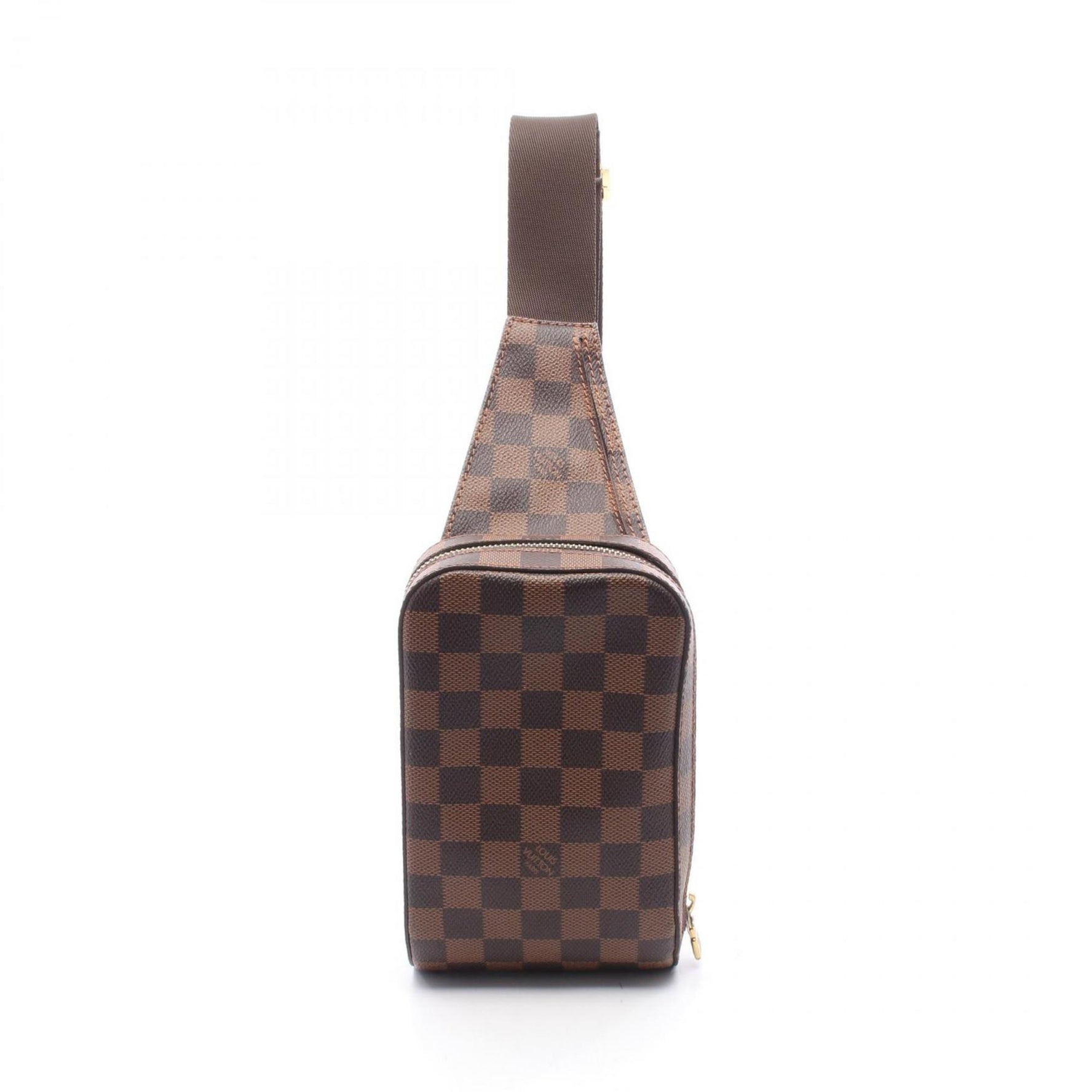 Louis Vuitton Geronimos Waist Bag/Body Bag, Coated Canvas with Damier Leather, Brown