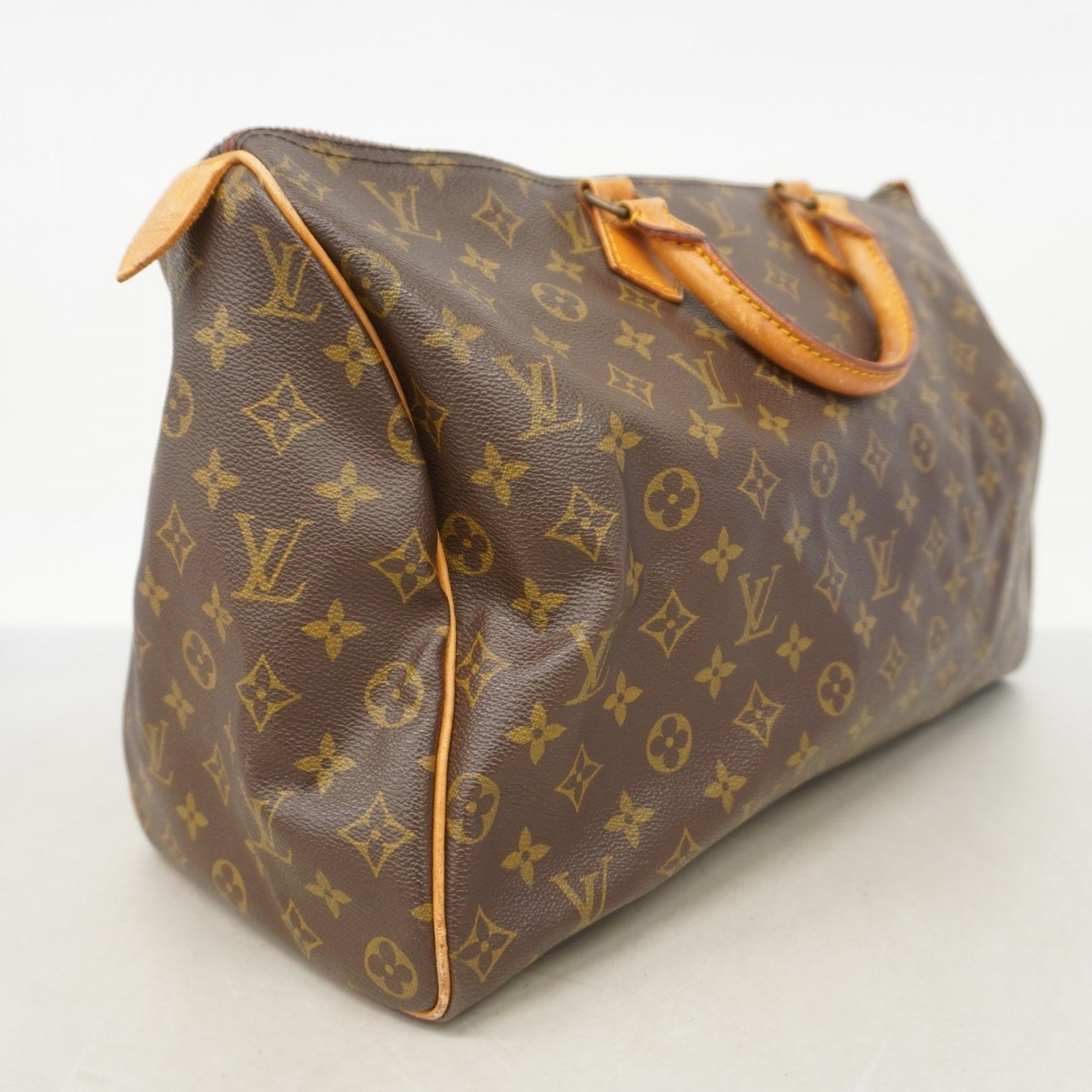 Louis Vuitton Monogram Speedy 40 Handbag M41106 Brown Women's