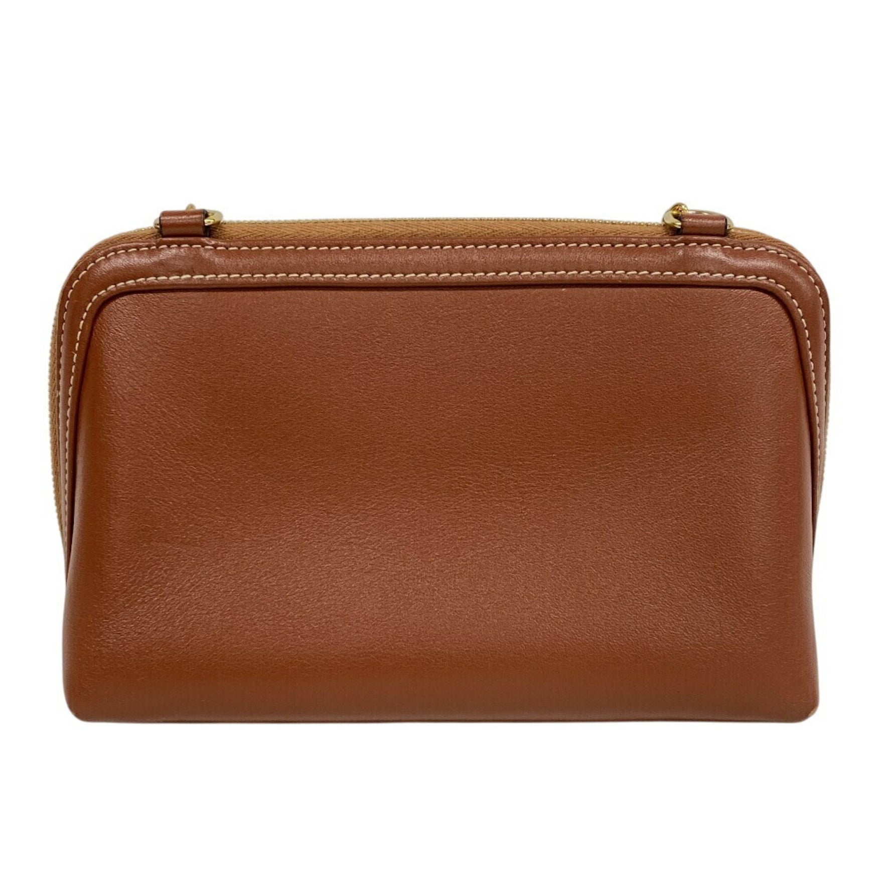 CELINE Triomphe Shoulder Bag, Brown, Women's