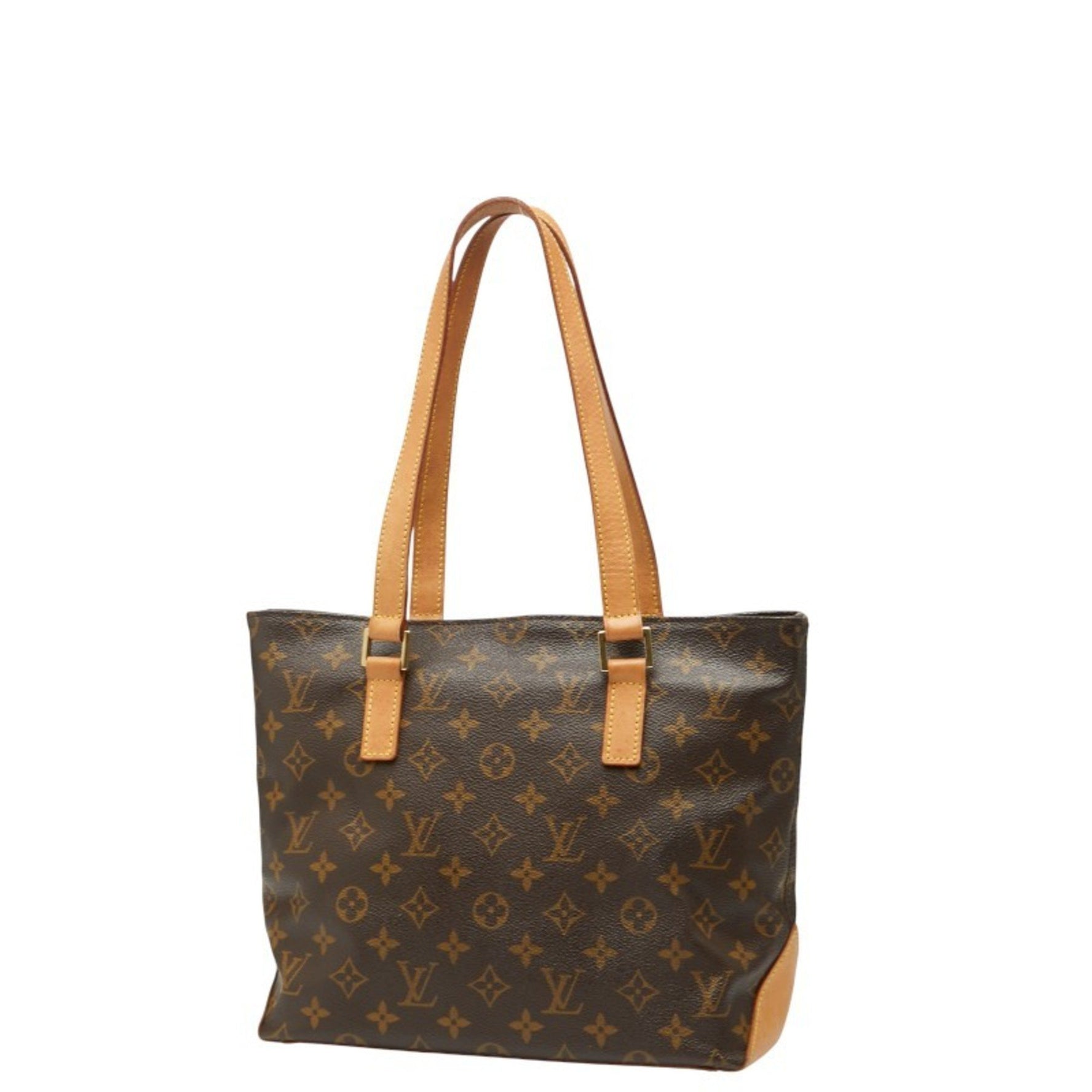 Louis Vuitton Monogram Cabas Piano Handbag Tote Bag Leather LOUIS VUITTON