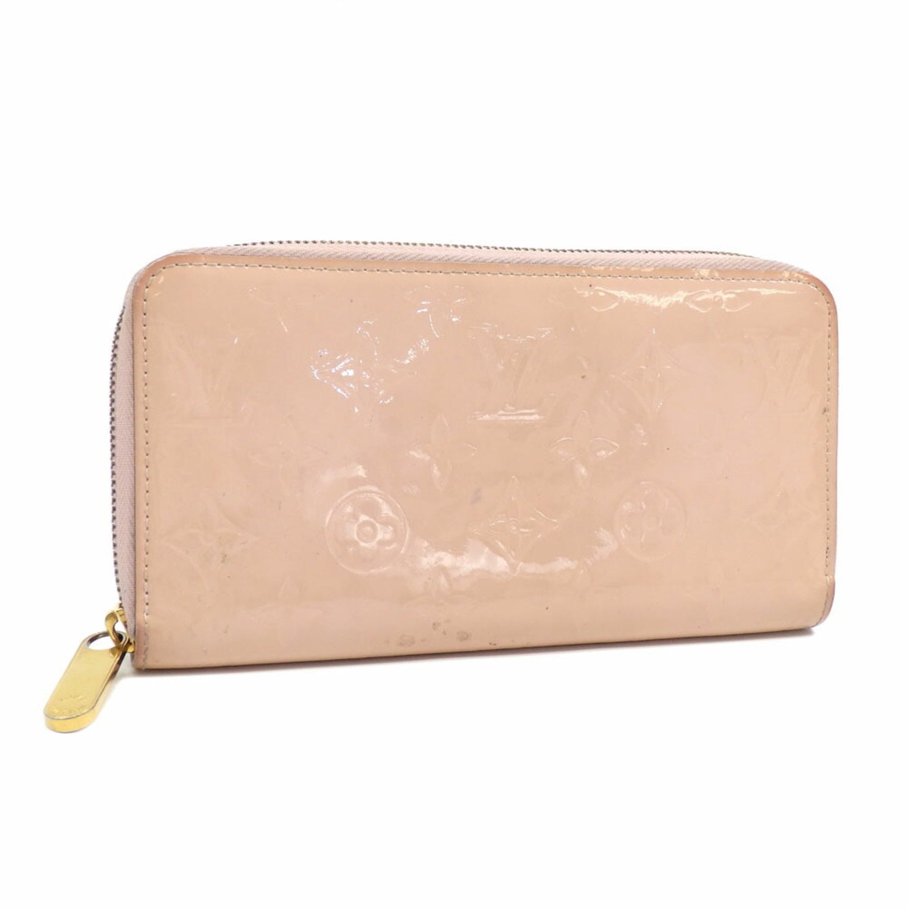 Louis Vuitton Vernis Zippy Wallet, Round Long Rose Ballerine Pink