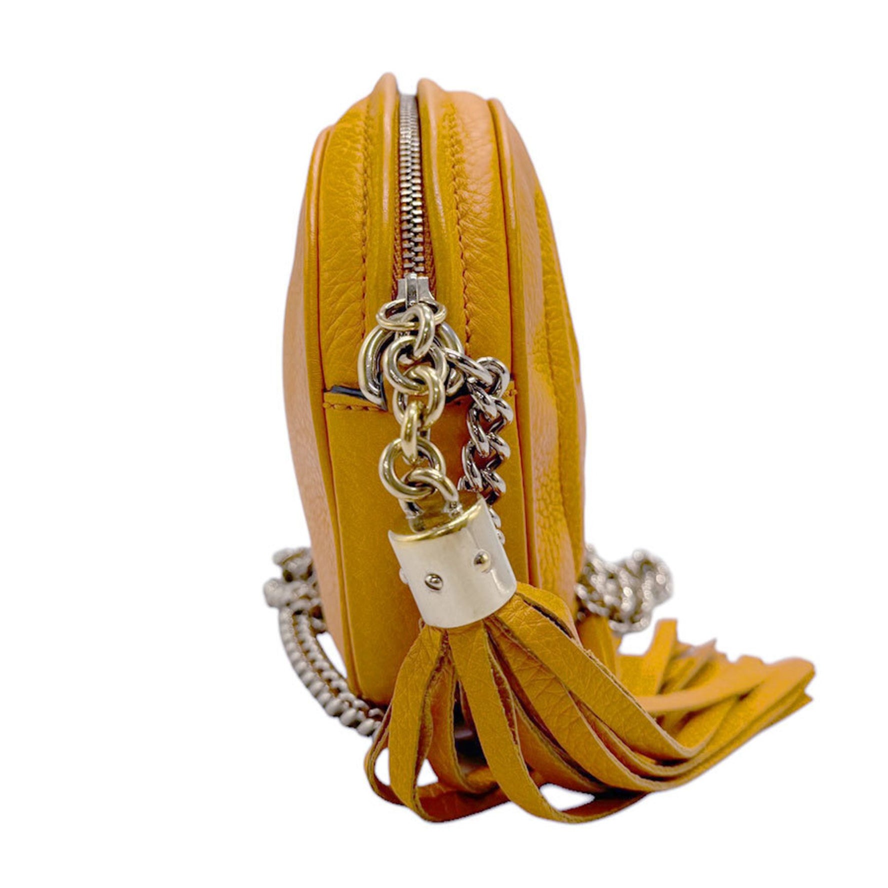 GUCCI shoulder bag Soho leather metal orange gold women's z3000