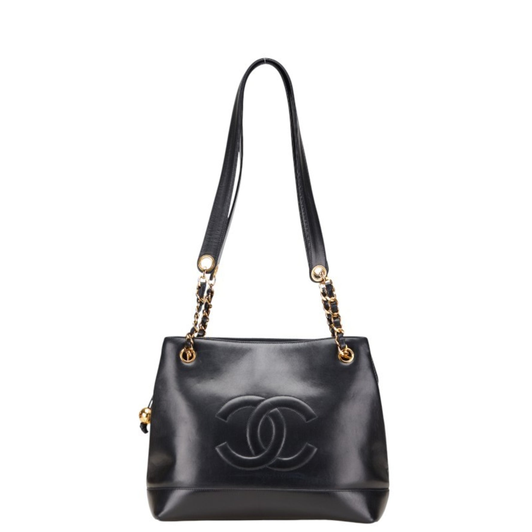 CHANEL Coco Mark Tote Bag Lambskin