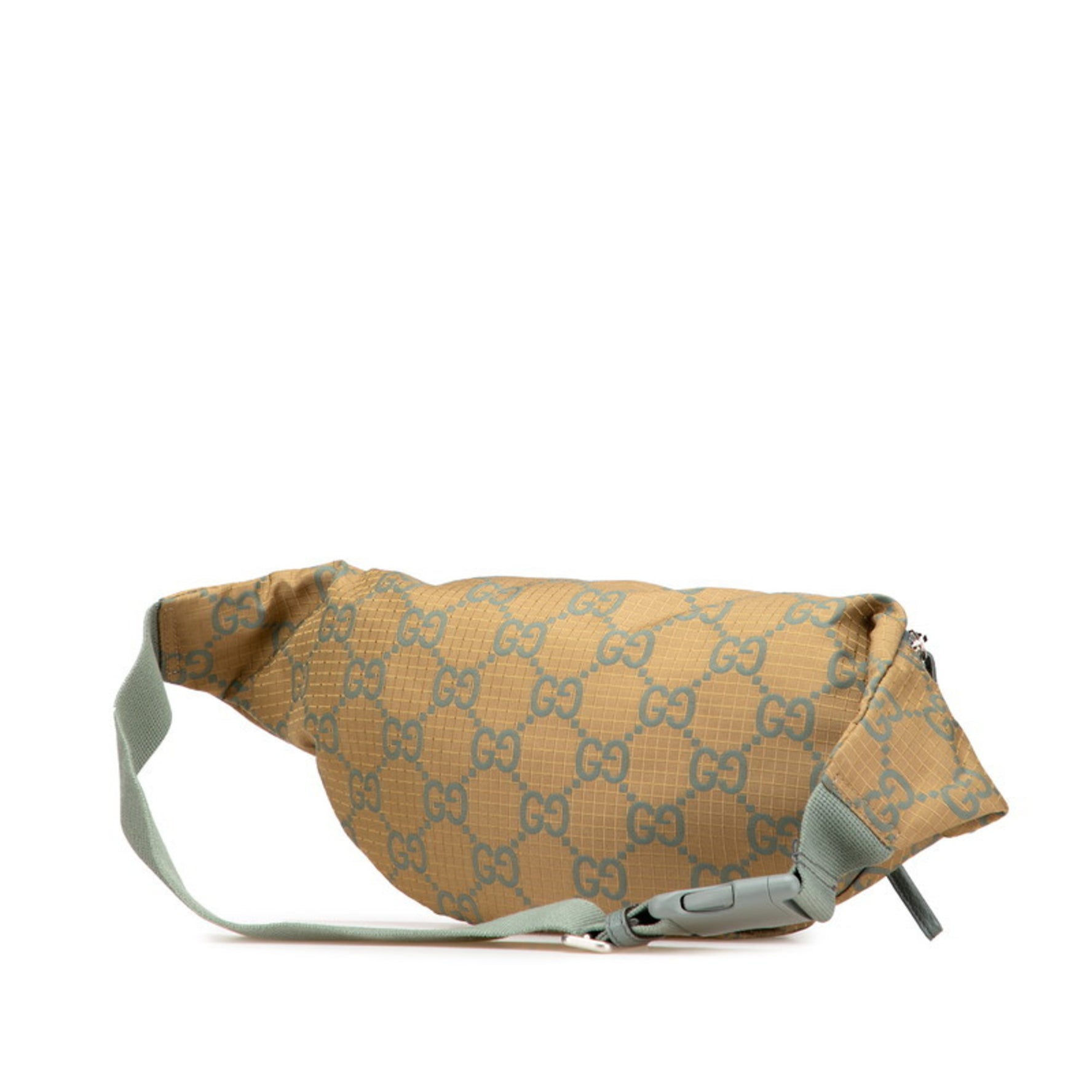 Gucci GG Ripstop Waist Bag/Body Bag Khaki Green Nylon Women's GUCCI