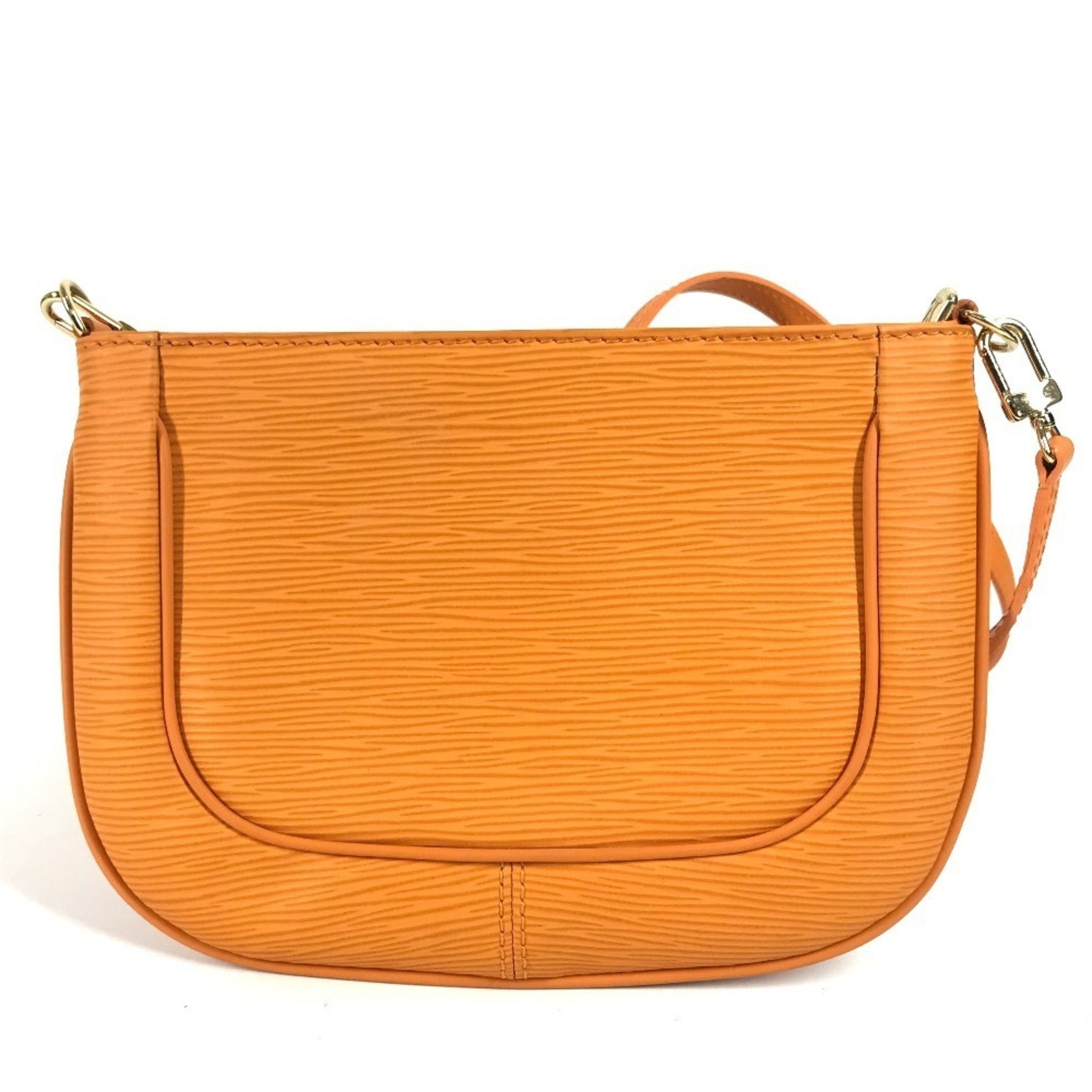 Louis Vuitton Epi Salvanga Crossbody Bag Pochette Shoulder Leather Mandarin Orange Like New