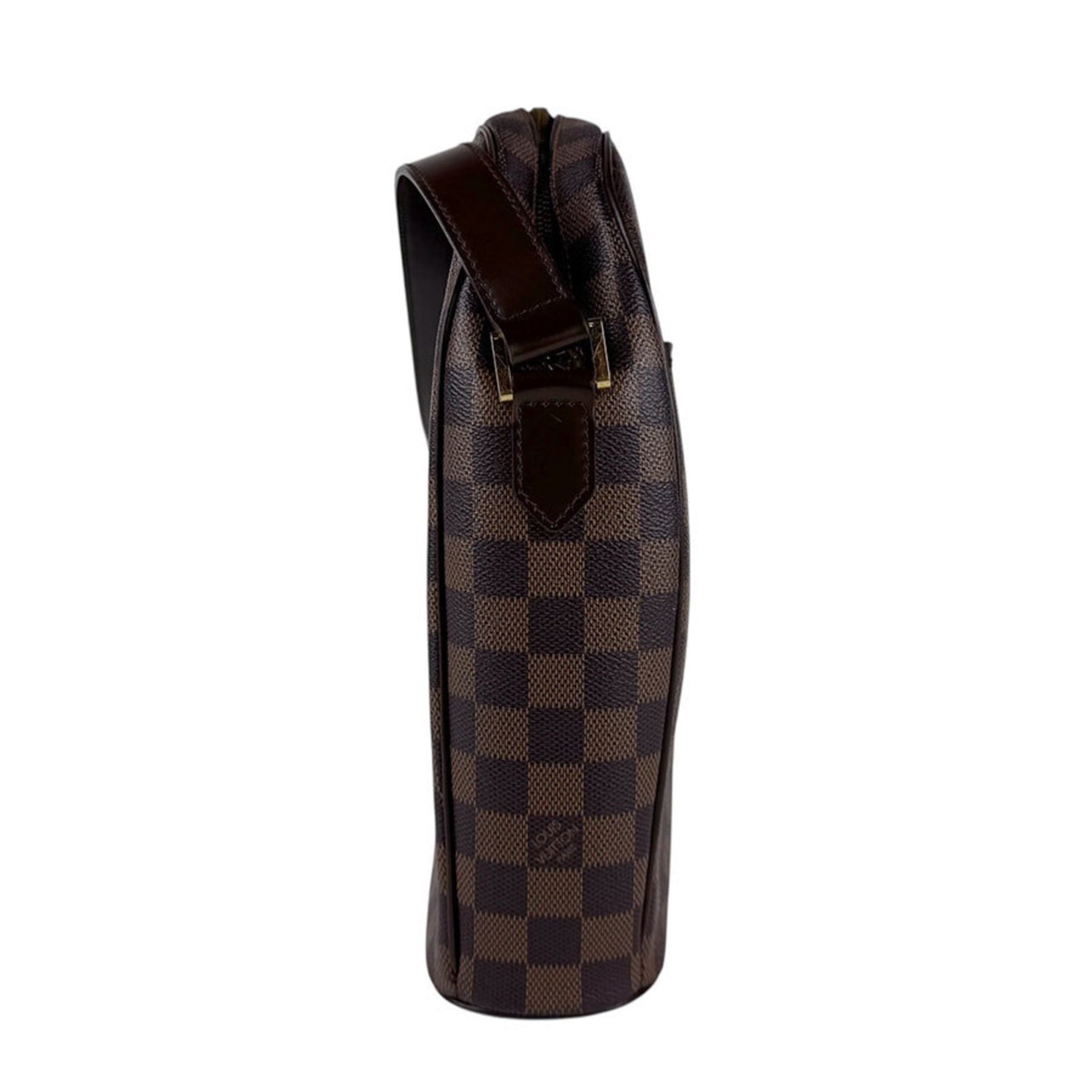 Louis Vuitton Damier Ipanema GM Shoulder Bag in Canvas and Ebene Leather, Women's, N51292 z6591