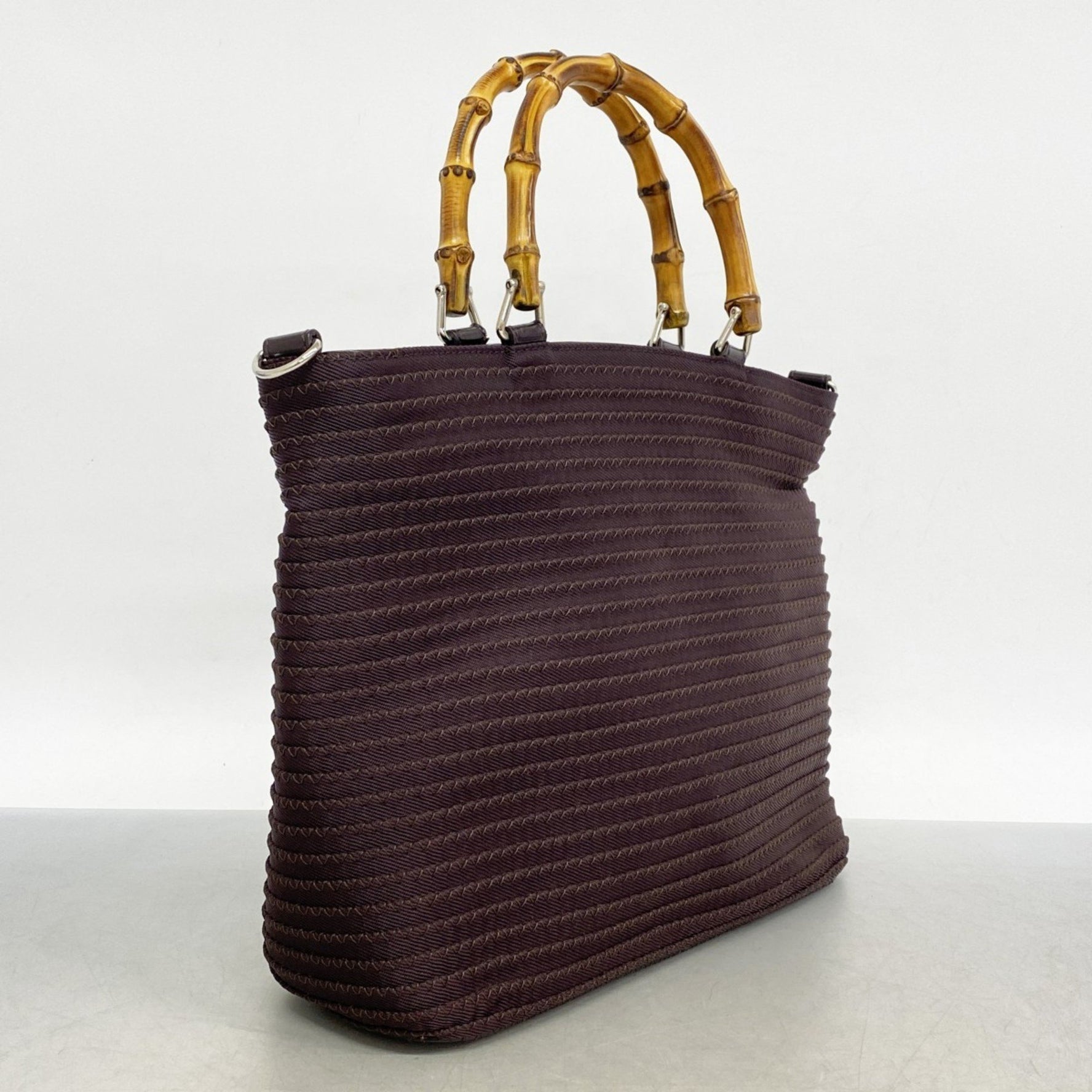 Gucci Bamboo Handbag 000 1998 0540 Nylon