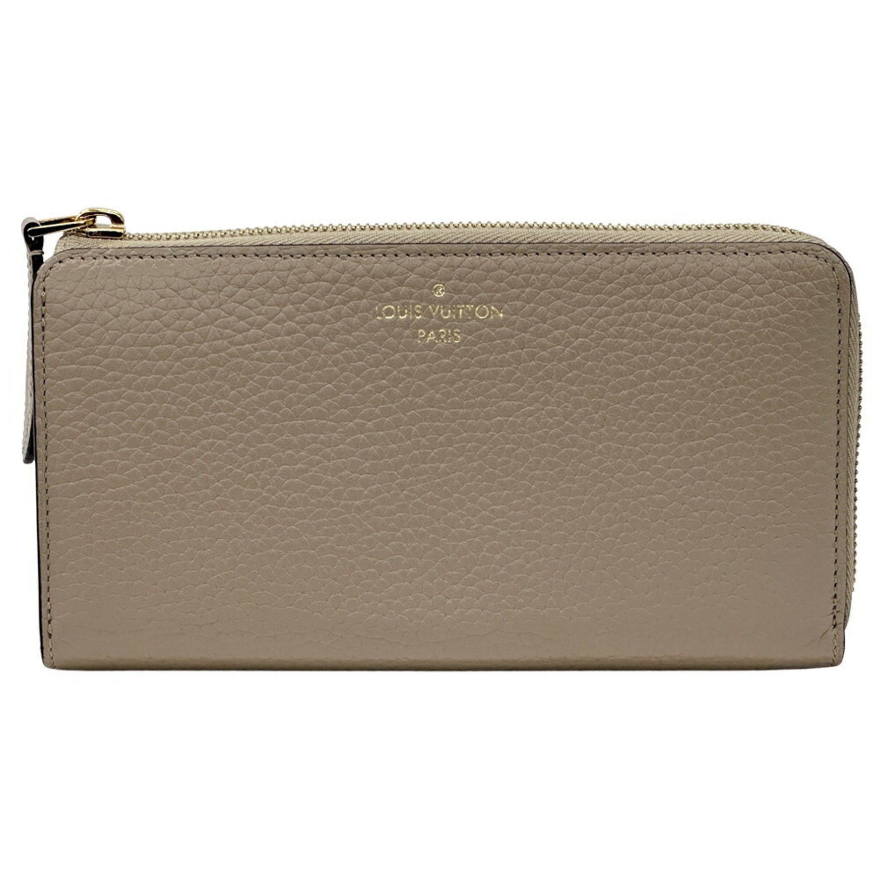 Louis Vuitton Women's Leather Comete Wallet, M63104, Greige/Nude, Monogram Flower, L-Shaped