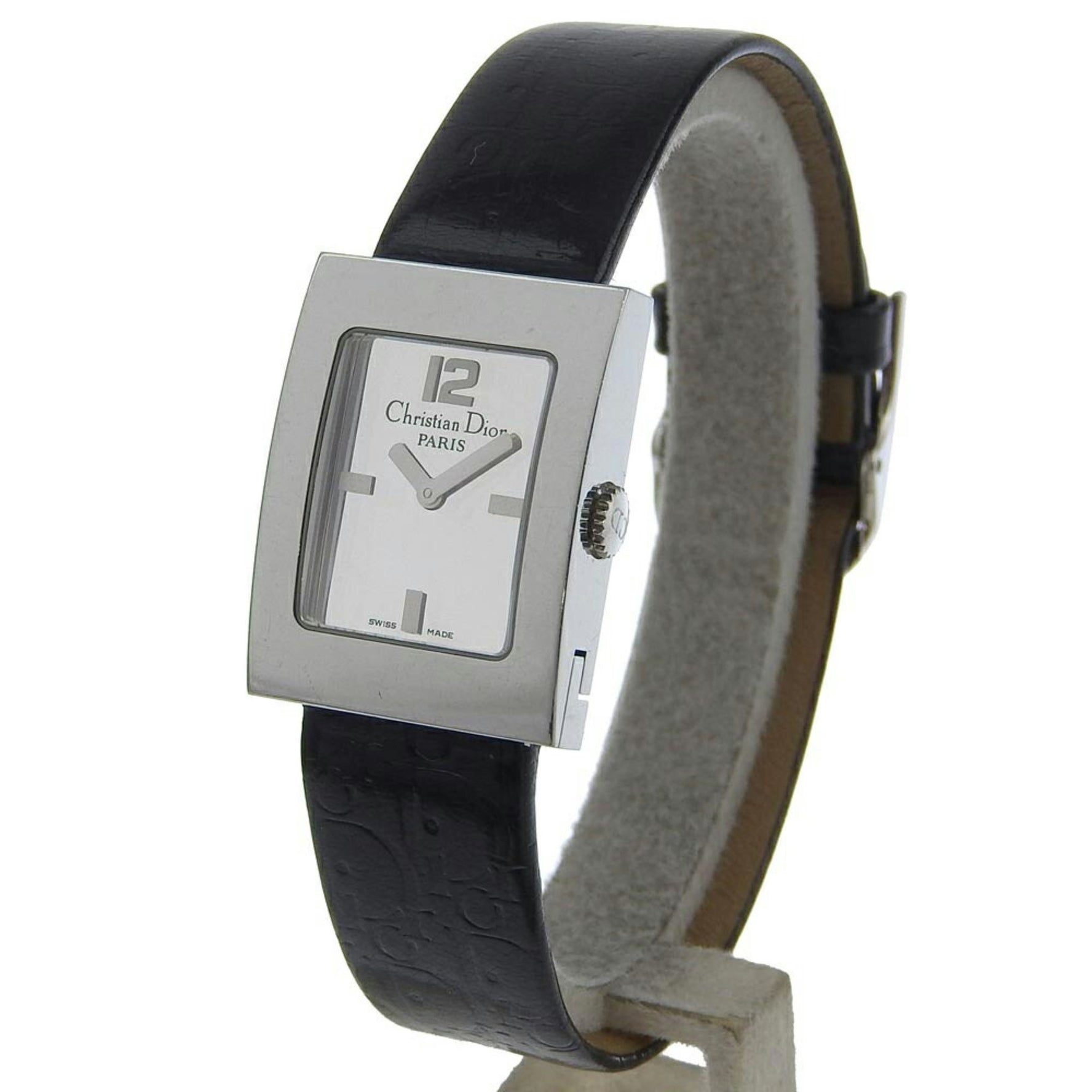 Christian Dior Malice 109 Mirror Dial SS Leather Quartz 2 Hands