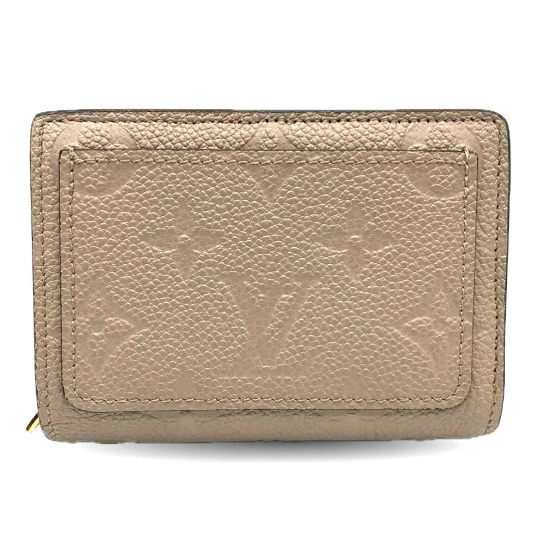 Louis Vuitton Portefeuillek Monogram Empreinte Leather Greige Bi-fold Wallet