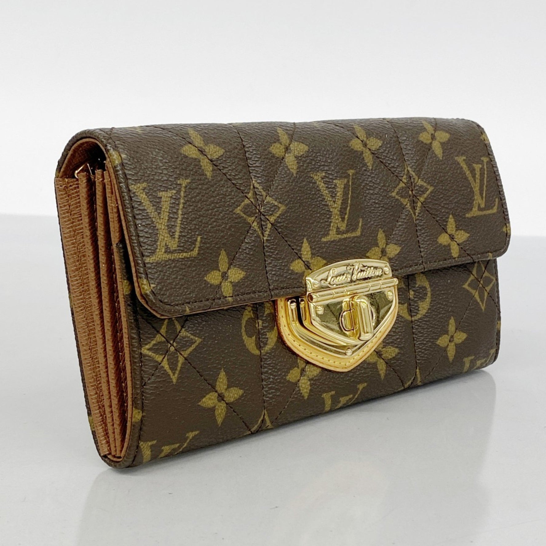 Louis Vuitton Monogram Etoile Portefeuille Sarah Long Wallet M66556 Brown Women's