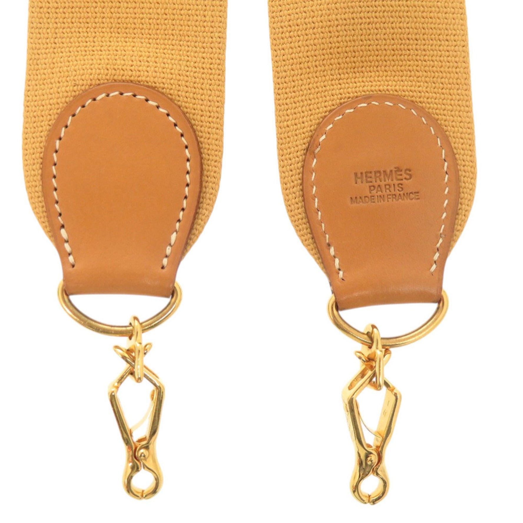 Hermès Evelyn Strap Canvas Leather Gold Hardware Shoulder 0157 HERMES