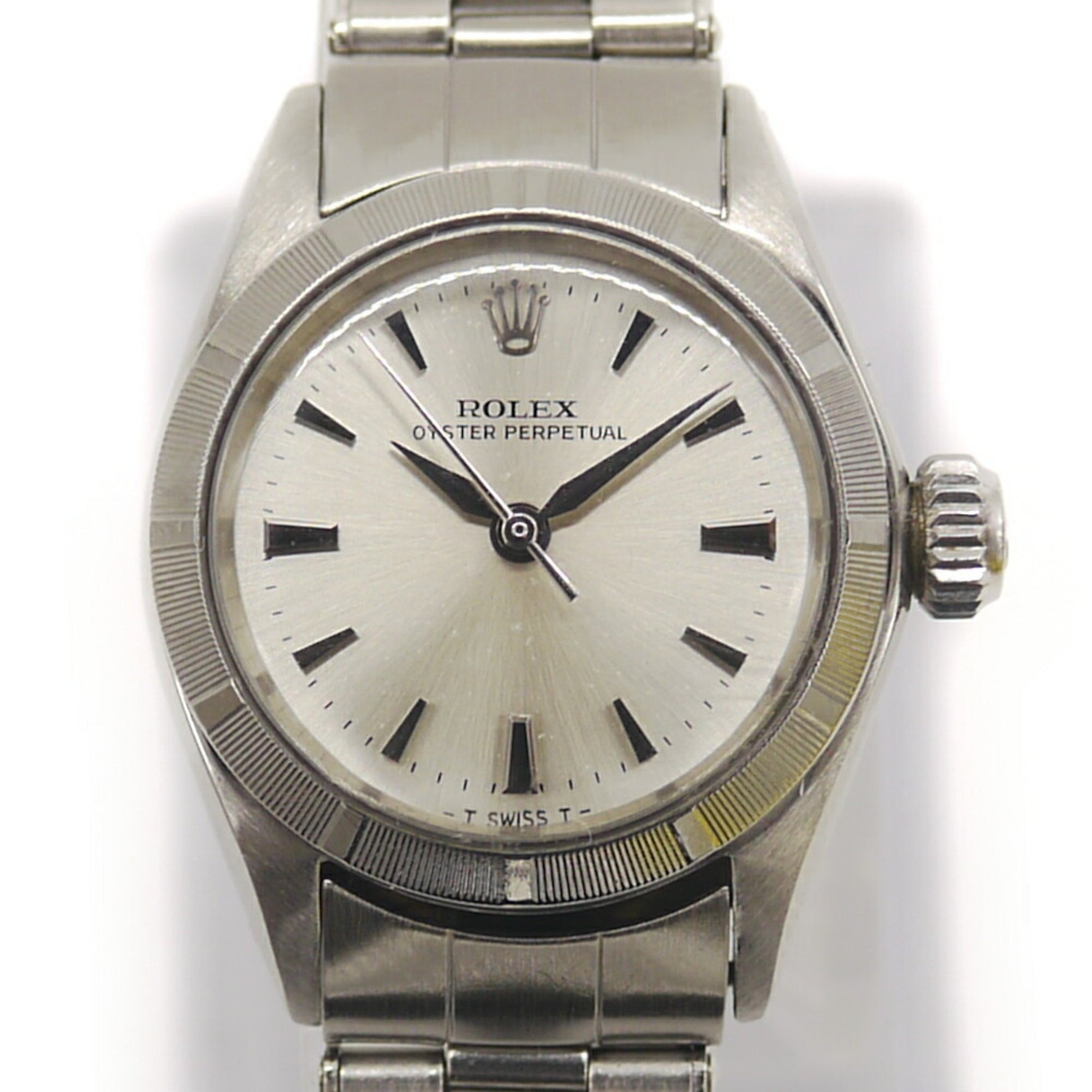 ROLEX Rolex Oyster Perpetual 6623 7-digit 17th-number Automatic Silver Dial Women's Watch