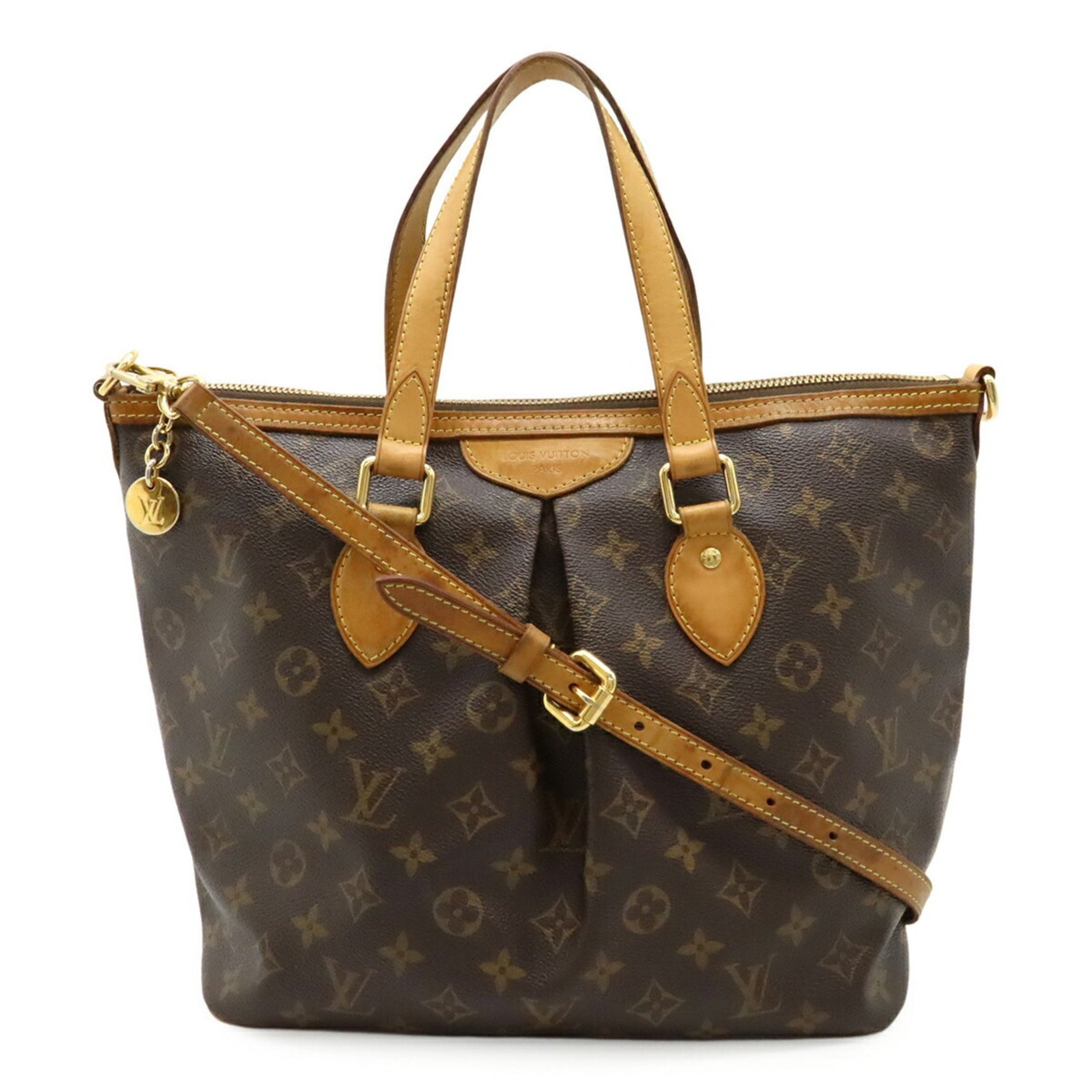 Louis Vuitton Monogram Palermo PM Tote Bag Handbag Shoulder