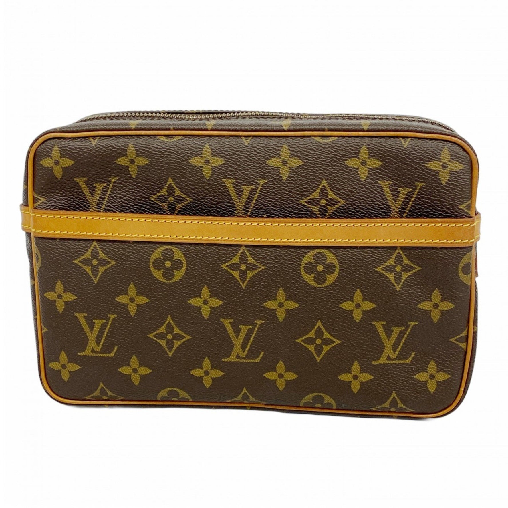 Louis Vuitton Monogram Compiègne 23 Clutch Bag M51847 Brown Men's/Women's