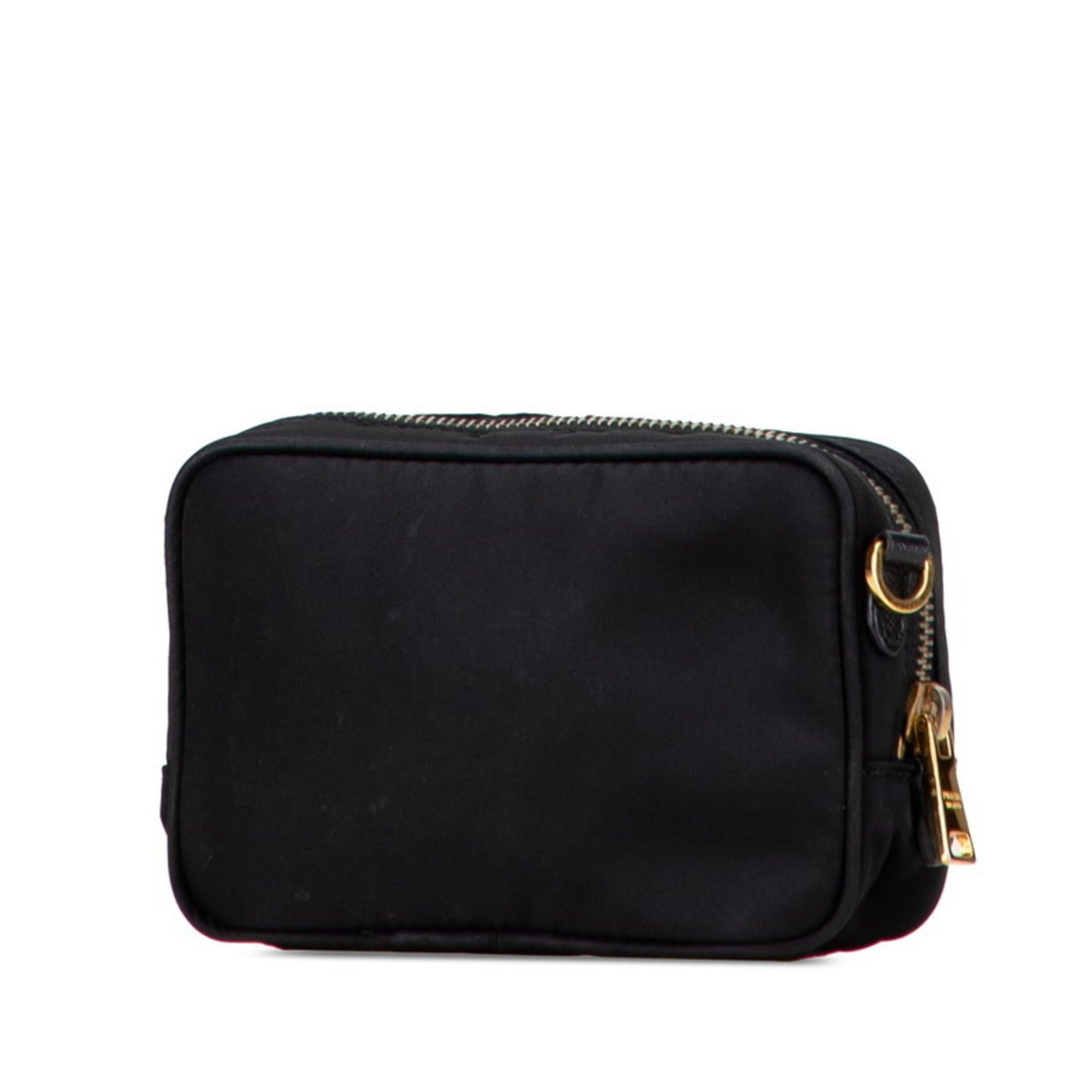 Prada Logo Ribbon Shoulder Bag Pouch Nylon