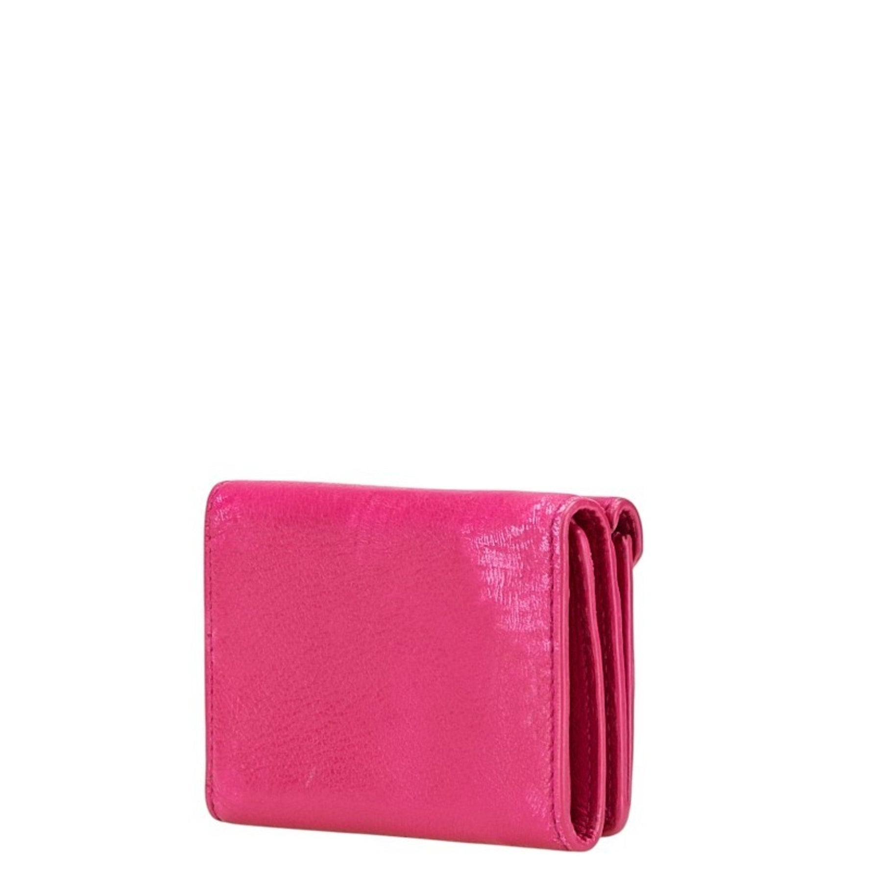 Balenciaga Tri-fold Compact Wallet Leather