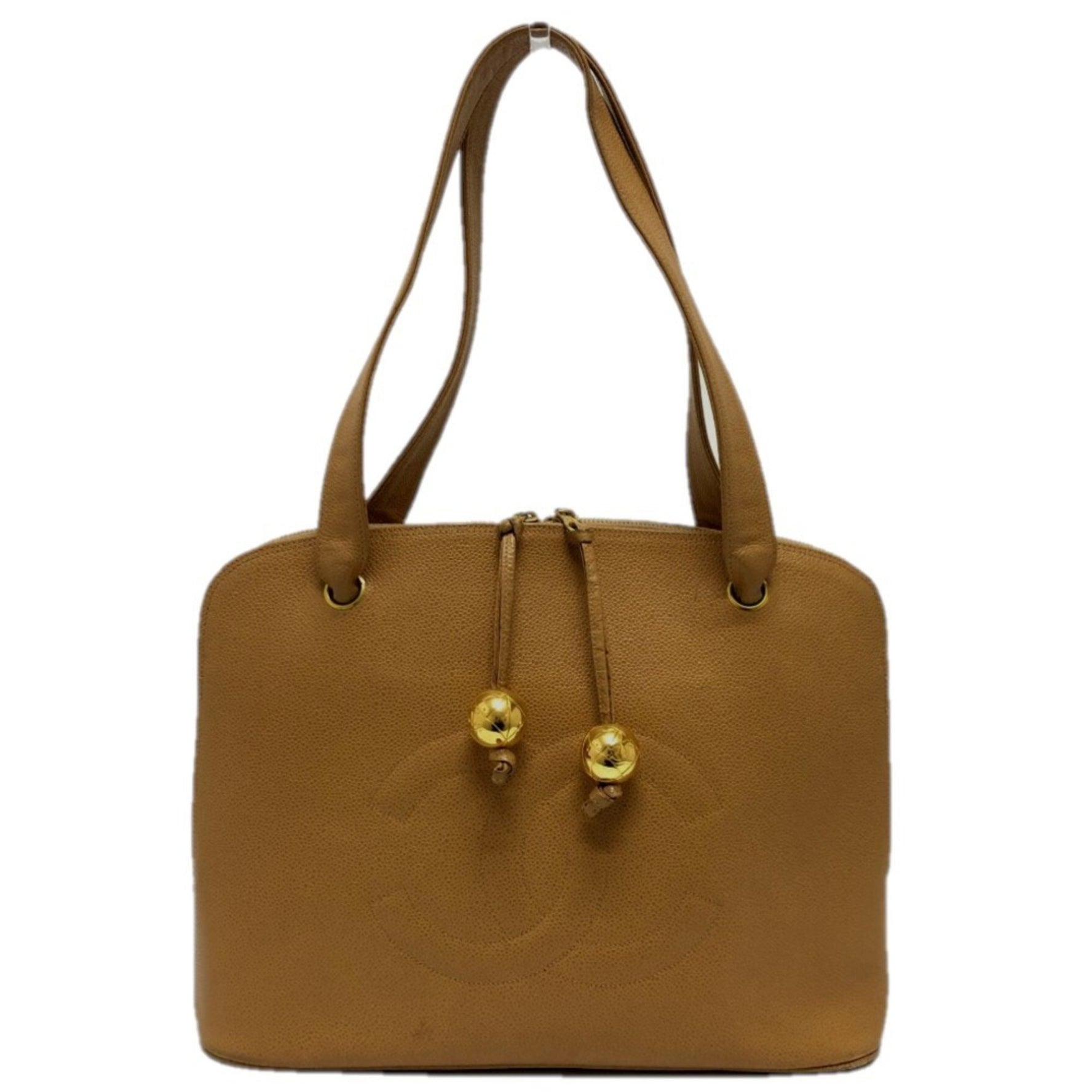 CHANEL Coco Ball Mark Tote Bag in Caviar Leather