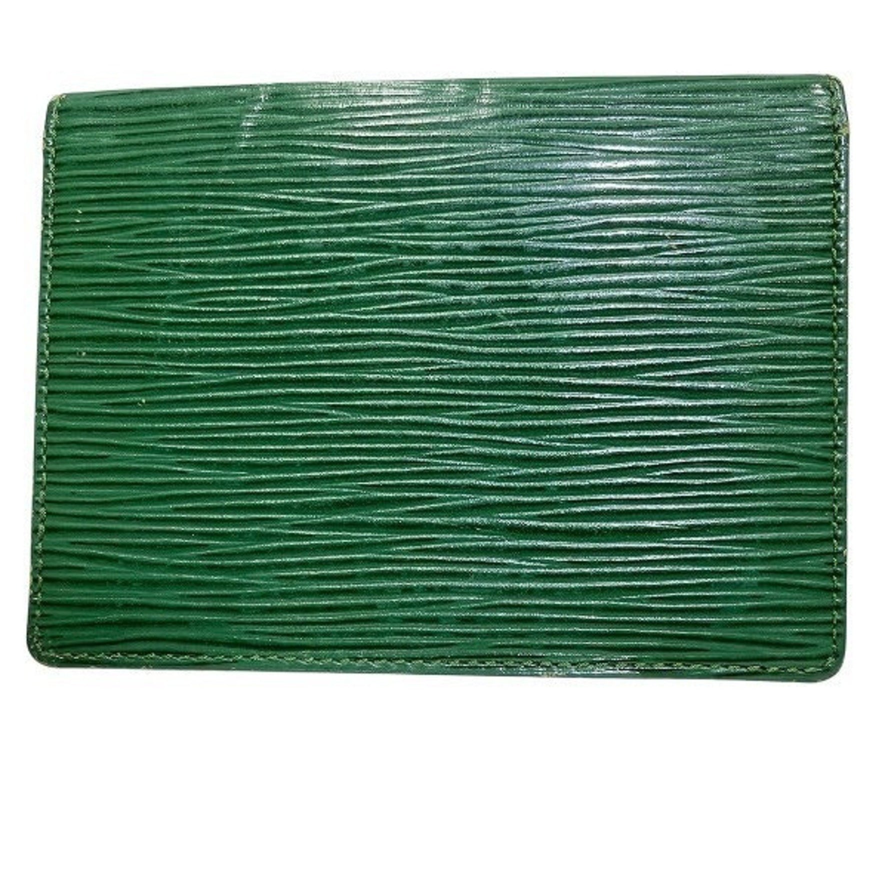 Louis Vuitton Epi Porto 2 Carte Vertical M63204 Green Pass Case/Card Case for Men and Women