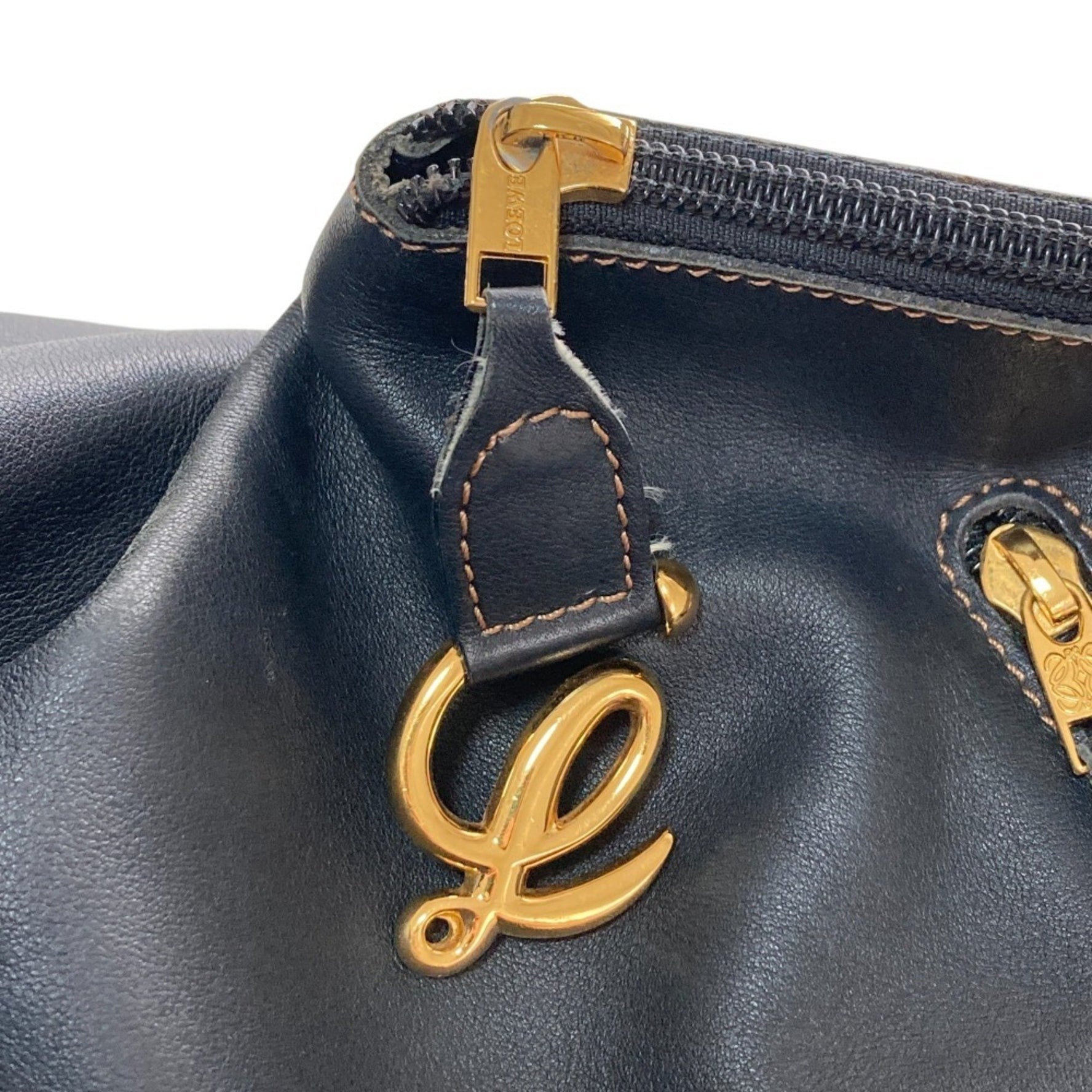 LOEWE Vintage ANTON Leather Crossbody Bag/One-Shoulder Bag in