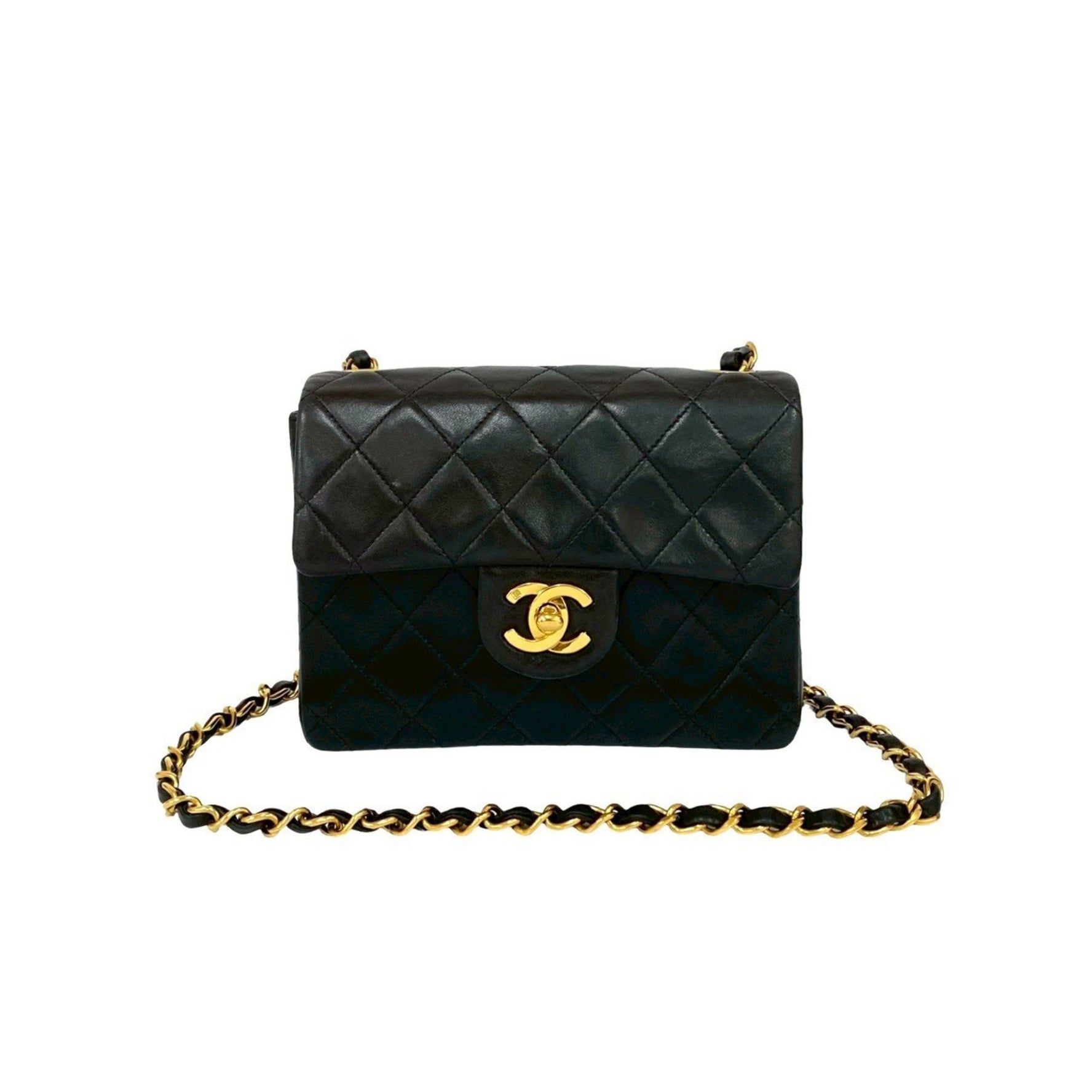 CHANEL Matelasse Coco Mark Lambskin Chain Shoulder Bag, 337-4