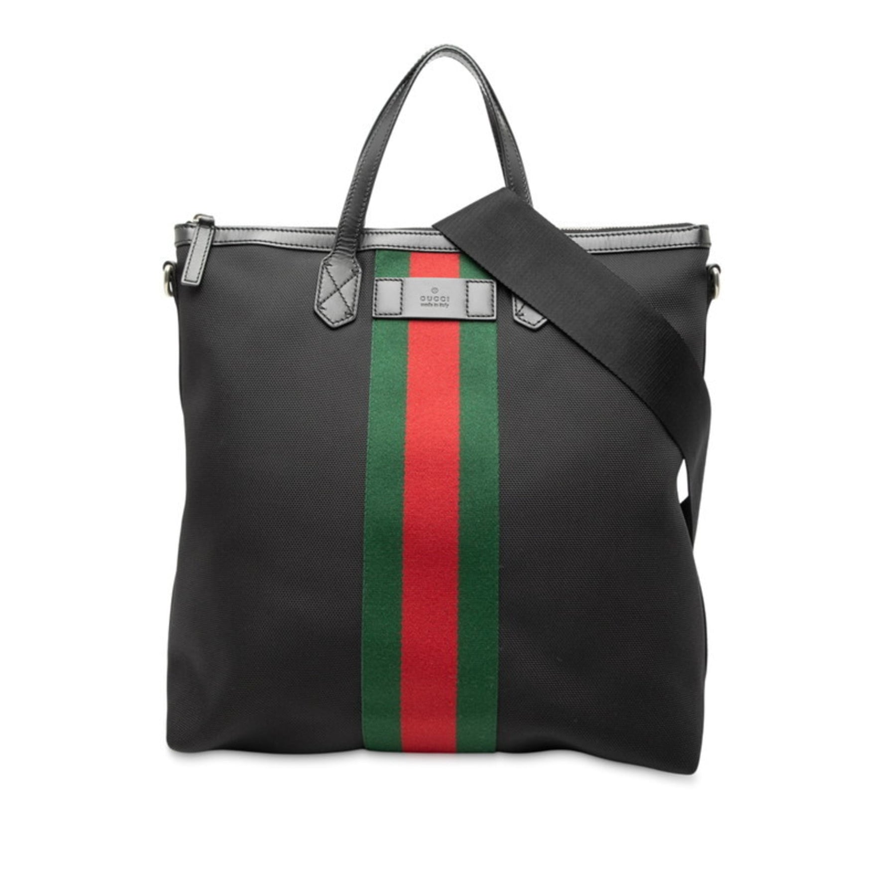 Gucci Sherry Line Tote Bag/Shoulder Bag Canvas Leather