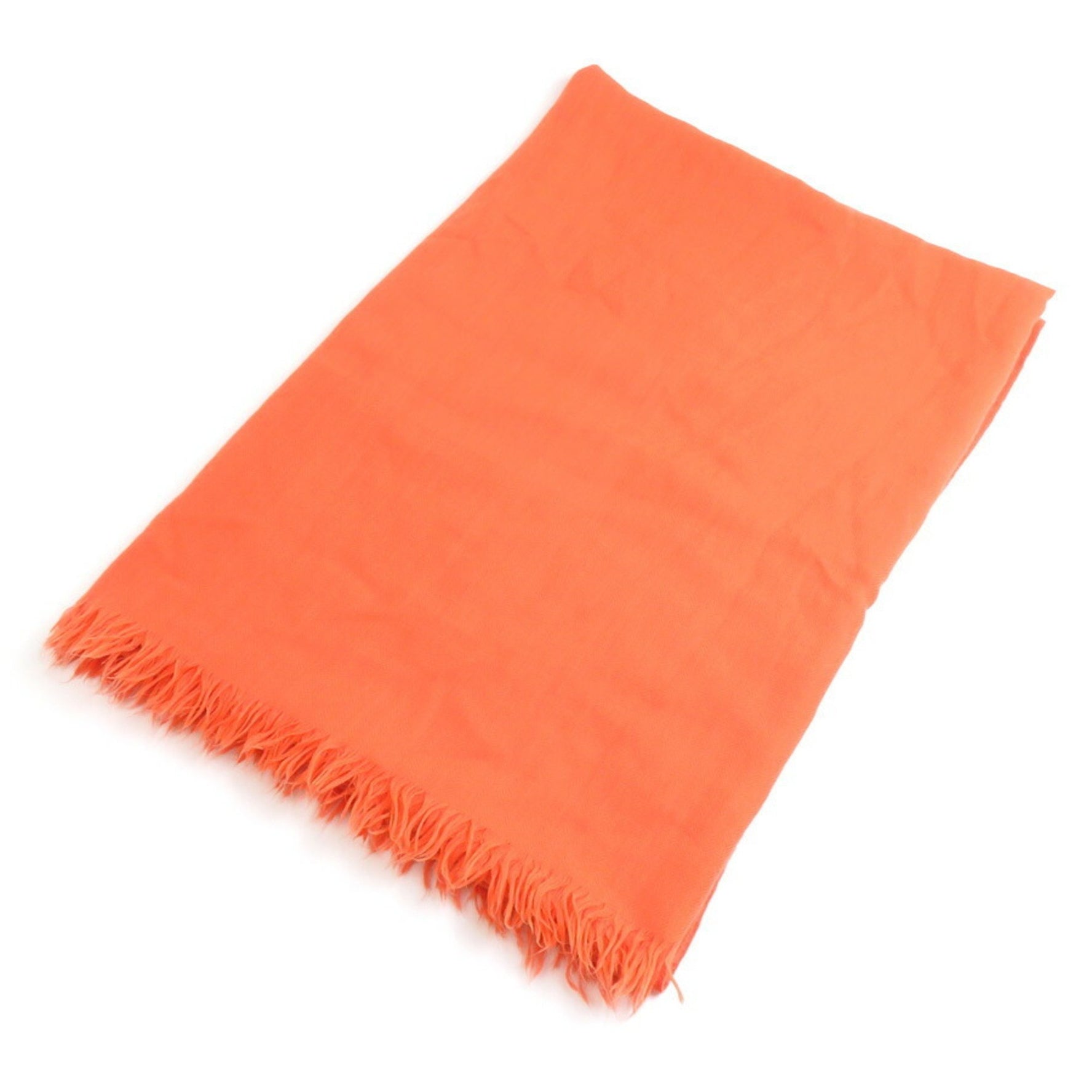 Hermes shawl stole cashmere wool orange women's e59740a