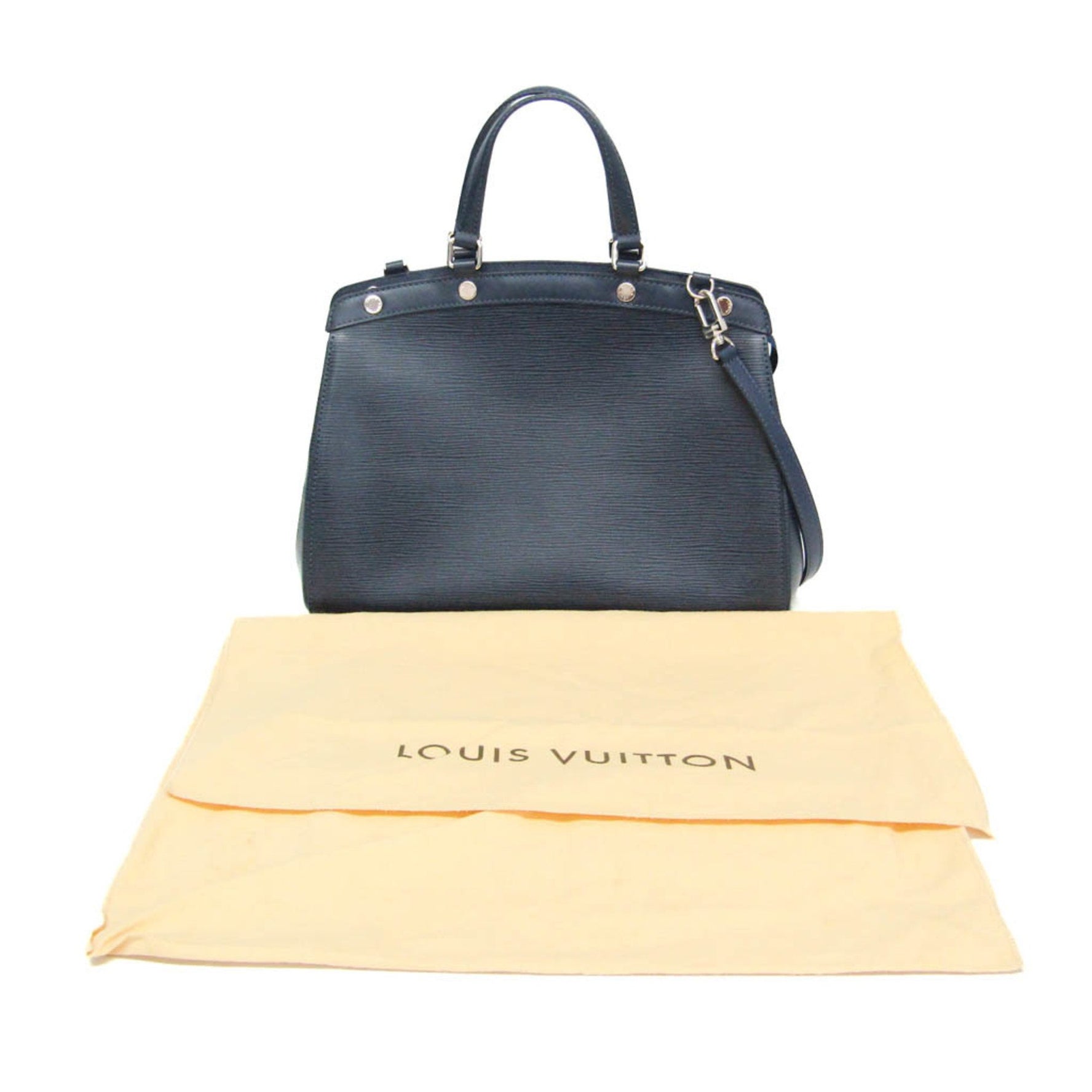 Louis Vuitton Epi BREA MM Handbag,Shoulder Bag Blue,Indigo