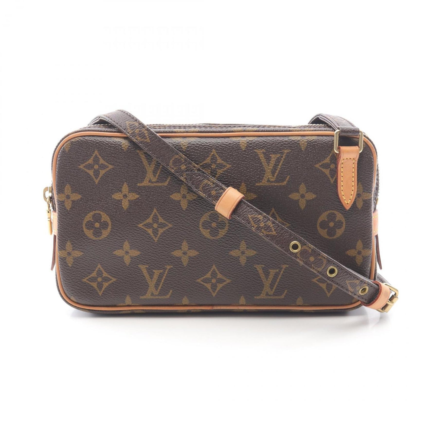 Louis Vuitton Marly Bandouliere Shoulder Bag, Coated Canvas and Leather, Monogram, Brown