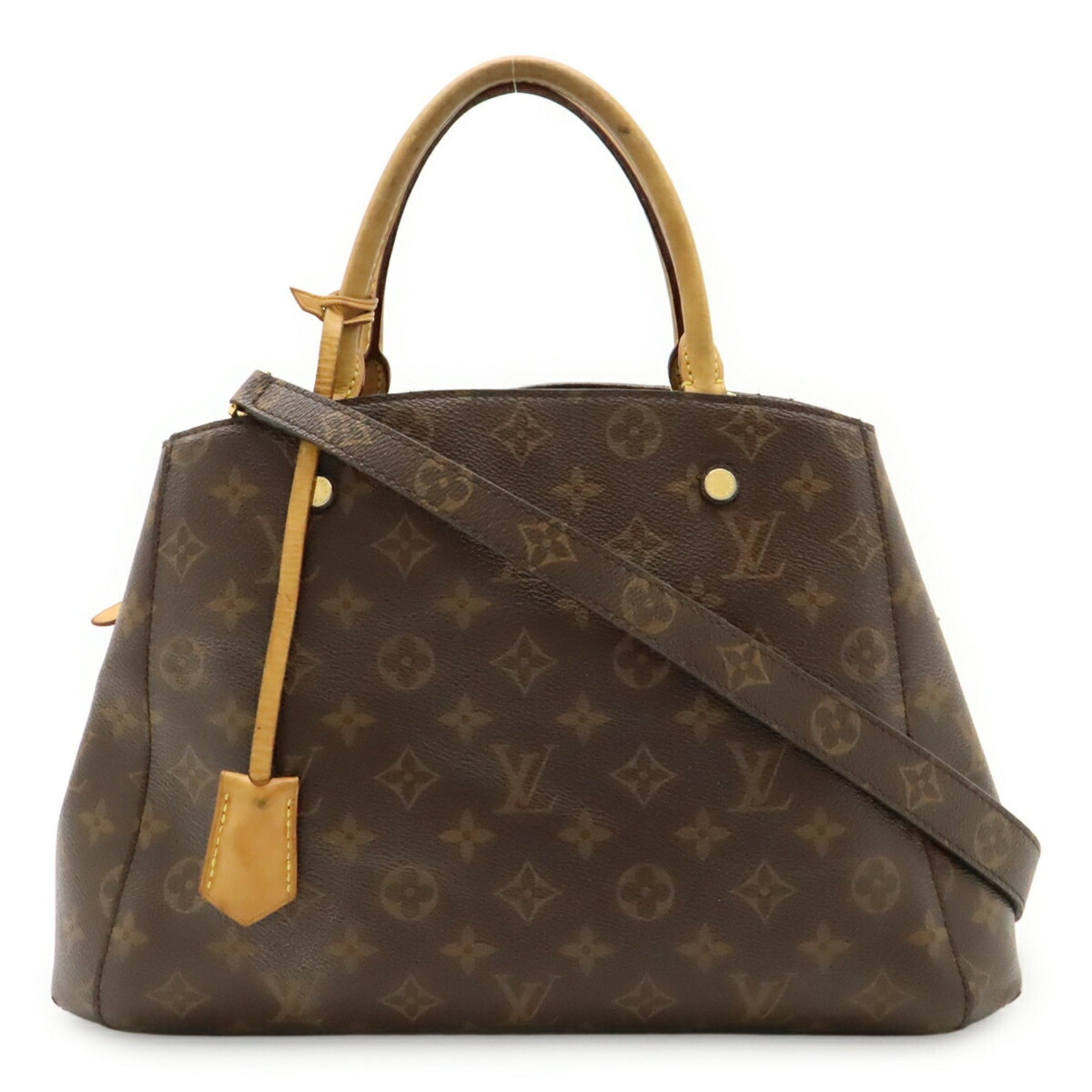 LOUIS VUITTON Monogram Montaigne MM Handbag/Shoulder Bag