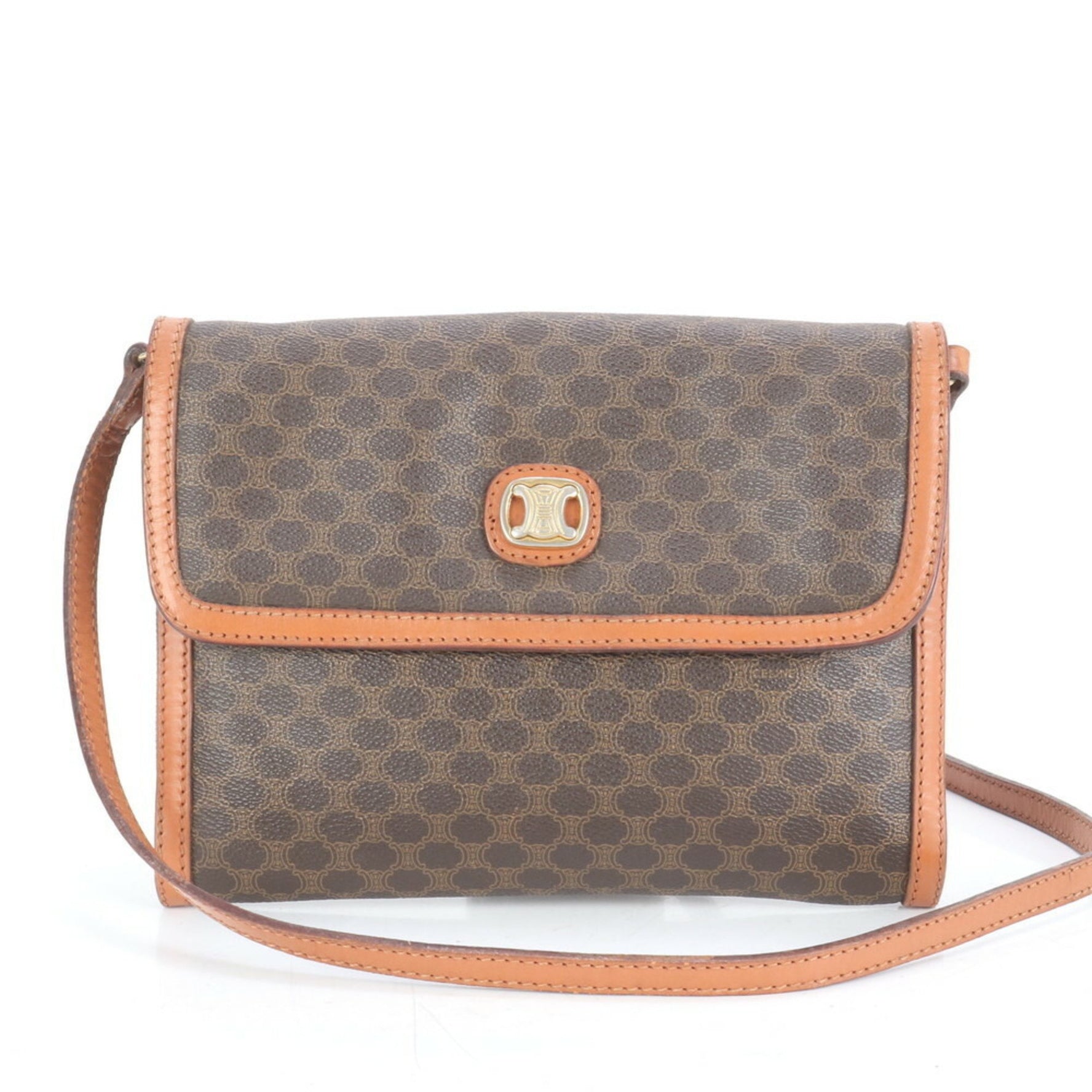 Celine Macadam Triomphe Crossbody Leather Shoulder Bag/Handbag for Women