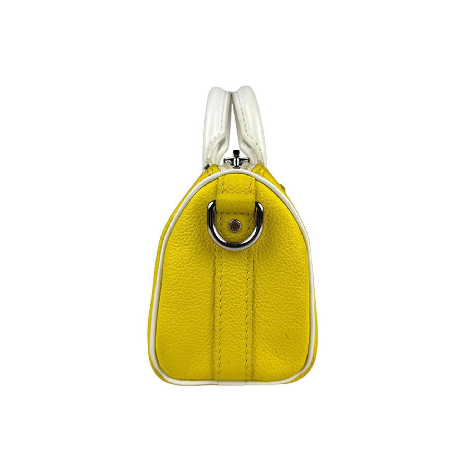 Louis Vuitton Shoulder Bag Everyday LV Leather Yellow x White