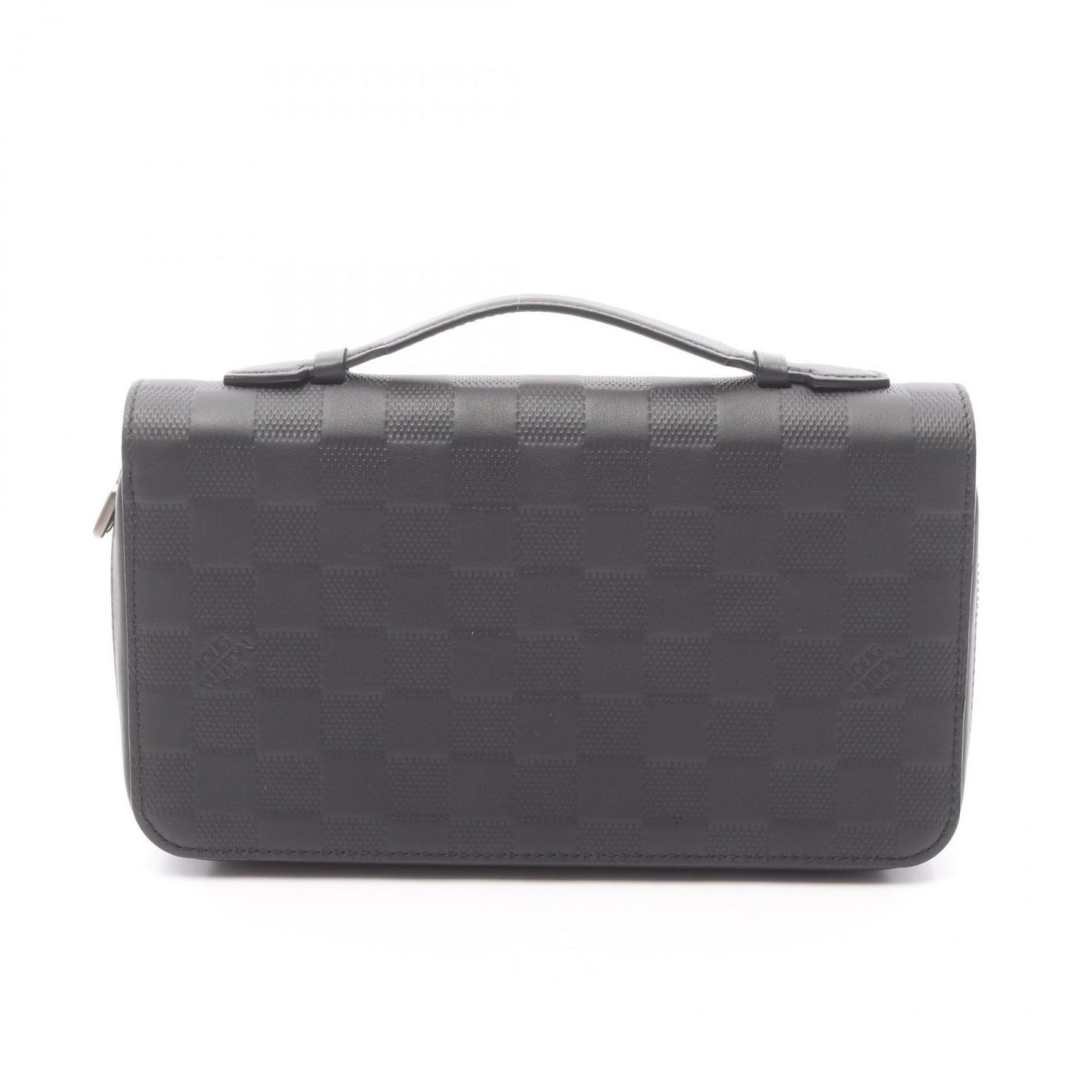 Louis Vuitton Zippy XL Round Long Wallet, Leather Damier Infini