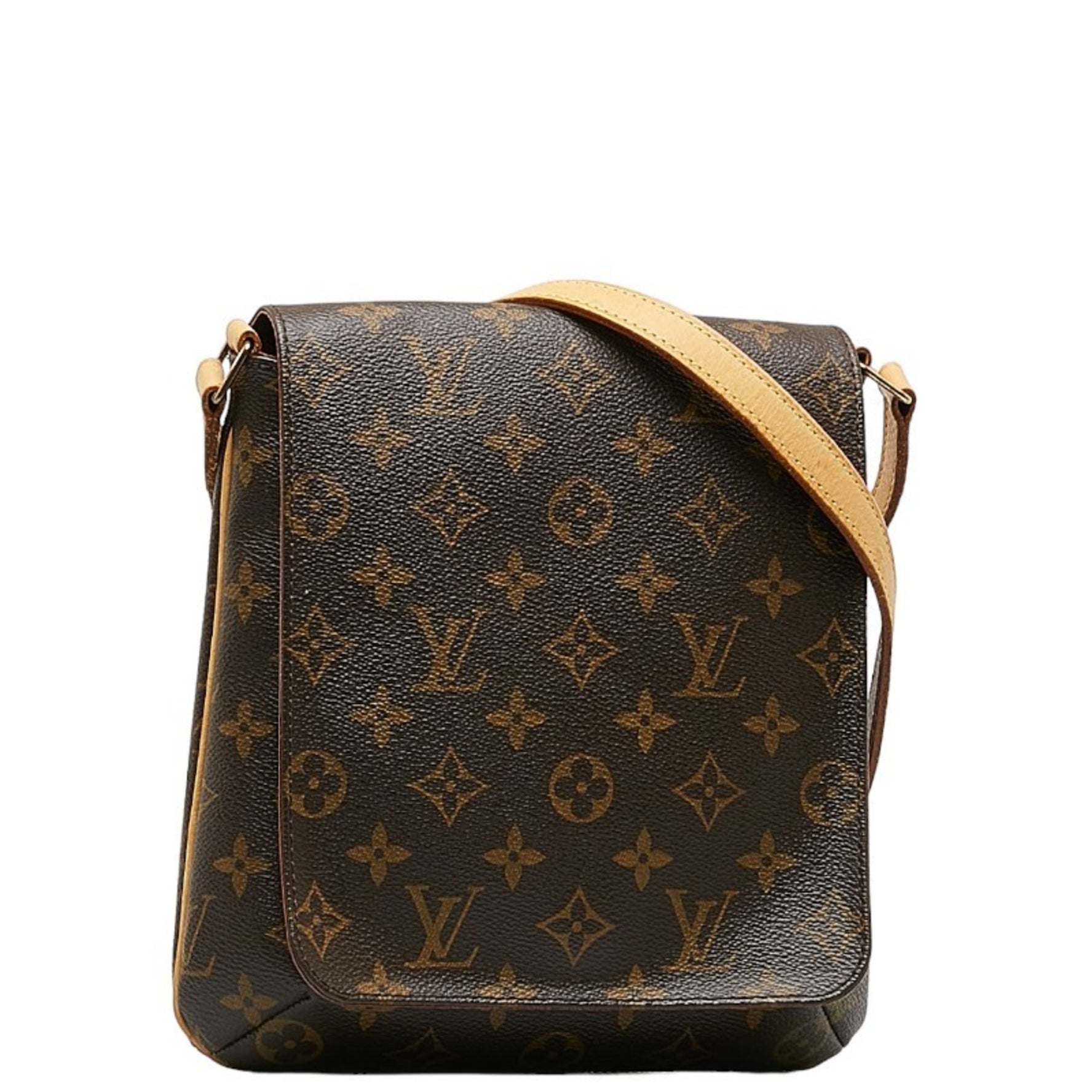 Louis Vuitton Monogram Musette Salsa Long Shoulder Bag M51387 Brown PVC Leather Women's LOUIS VUITTON