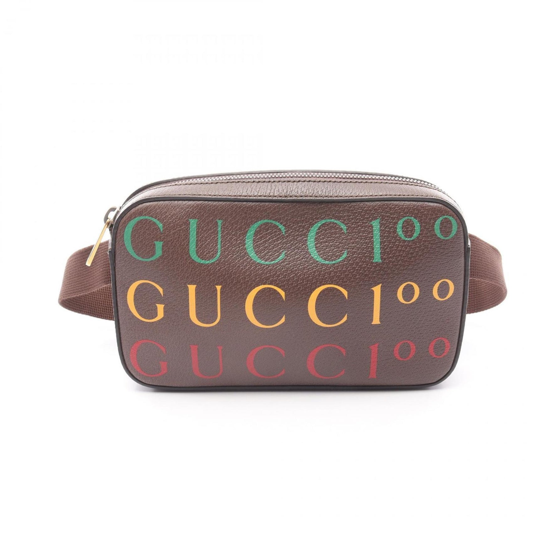 Gucci Centennial bum bag, belt waist body leather bag brown multicolor