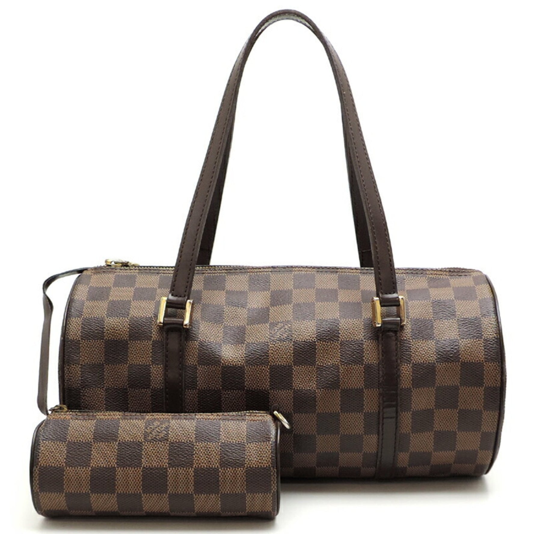 Louis Vuitton Papillon 30 Handbag Damier Ebene (Brown)