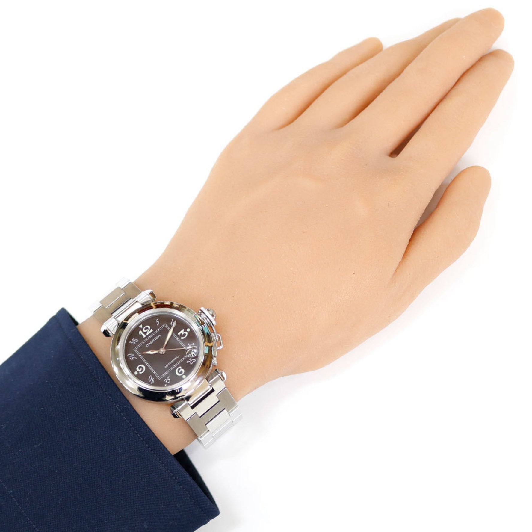 Cartier Pasha C Watch, Stainless Steel 2324, Automatic, Unisex, Overhauled