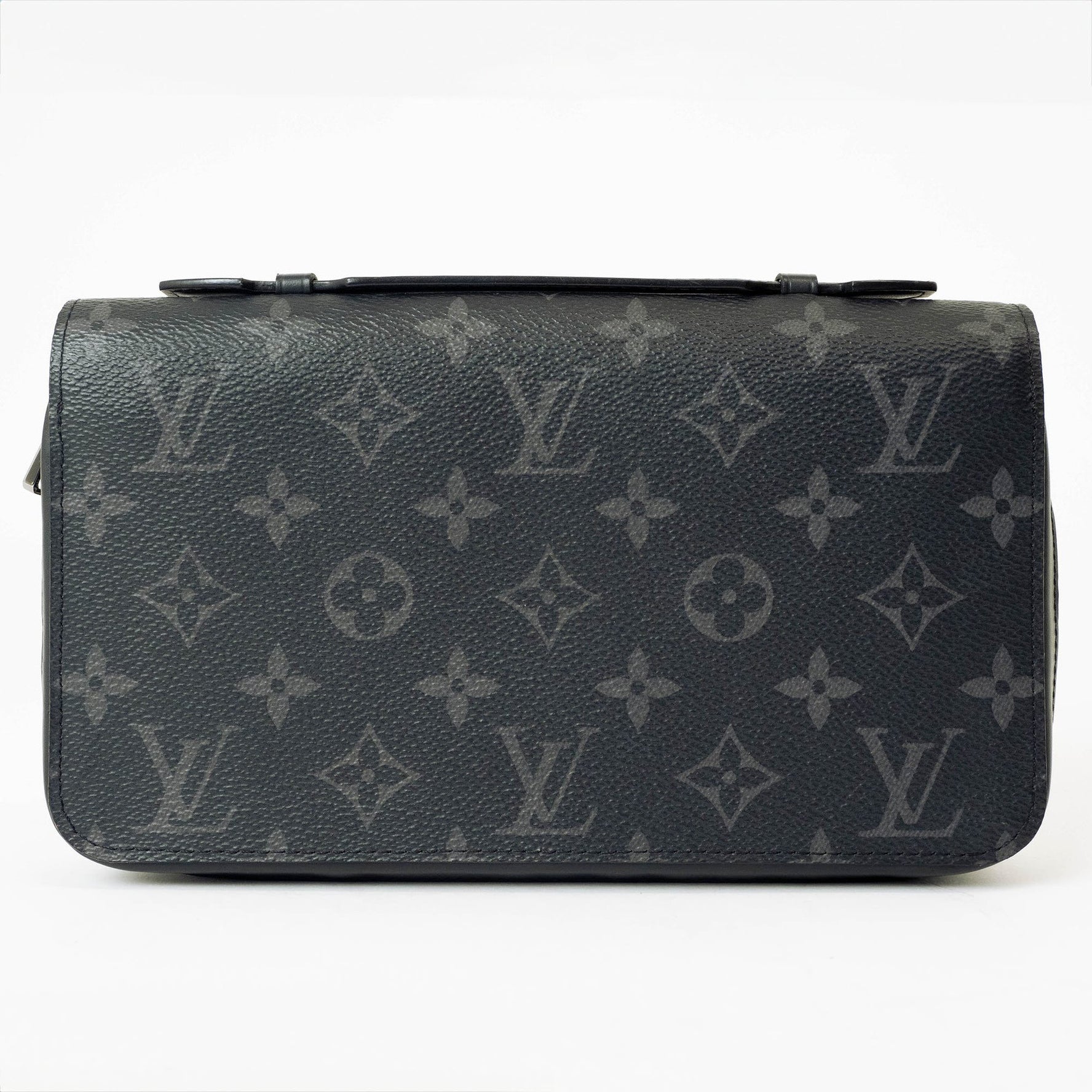 Louis Vuitton Zippy XL Clutch Bag Long Wallet Monogram Eclipse Black