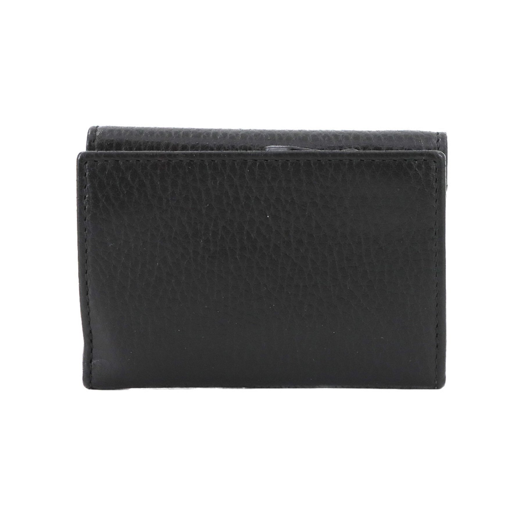 Gucci GG Marmont Medium Tri-fold Wallet in Black Leather (644407)