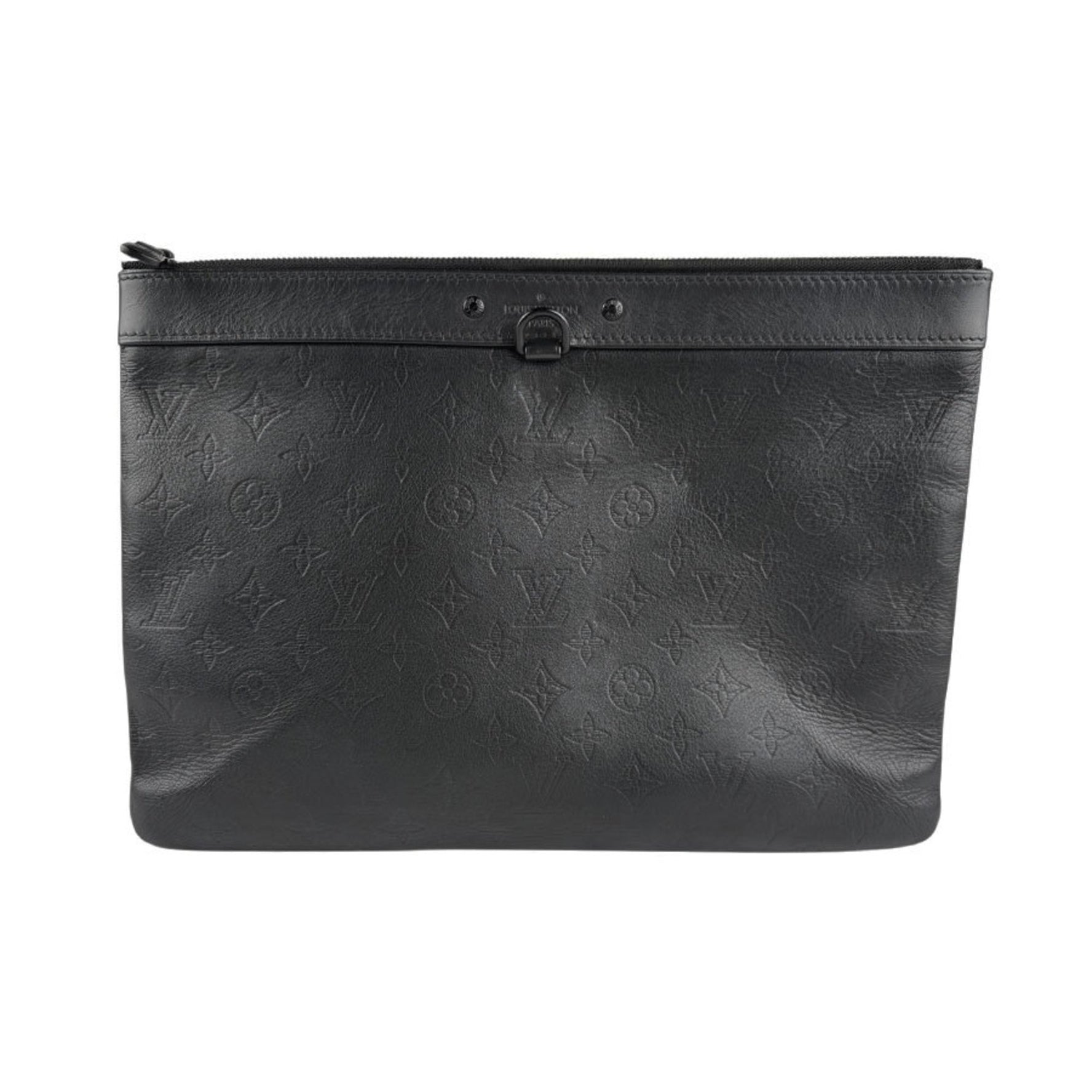 Louis Vuitton Clutch Bag Monogram Shadow Pochette Discovery