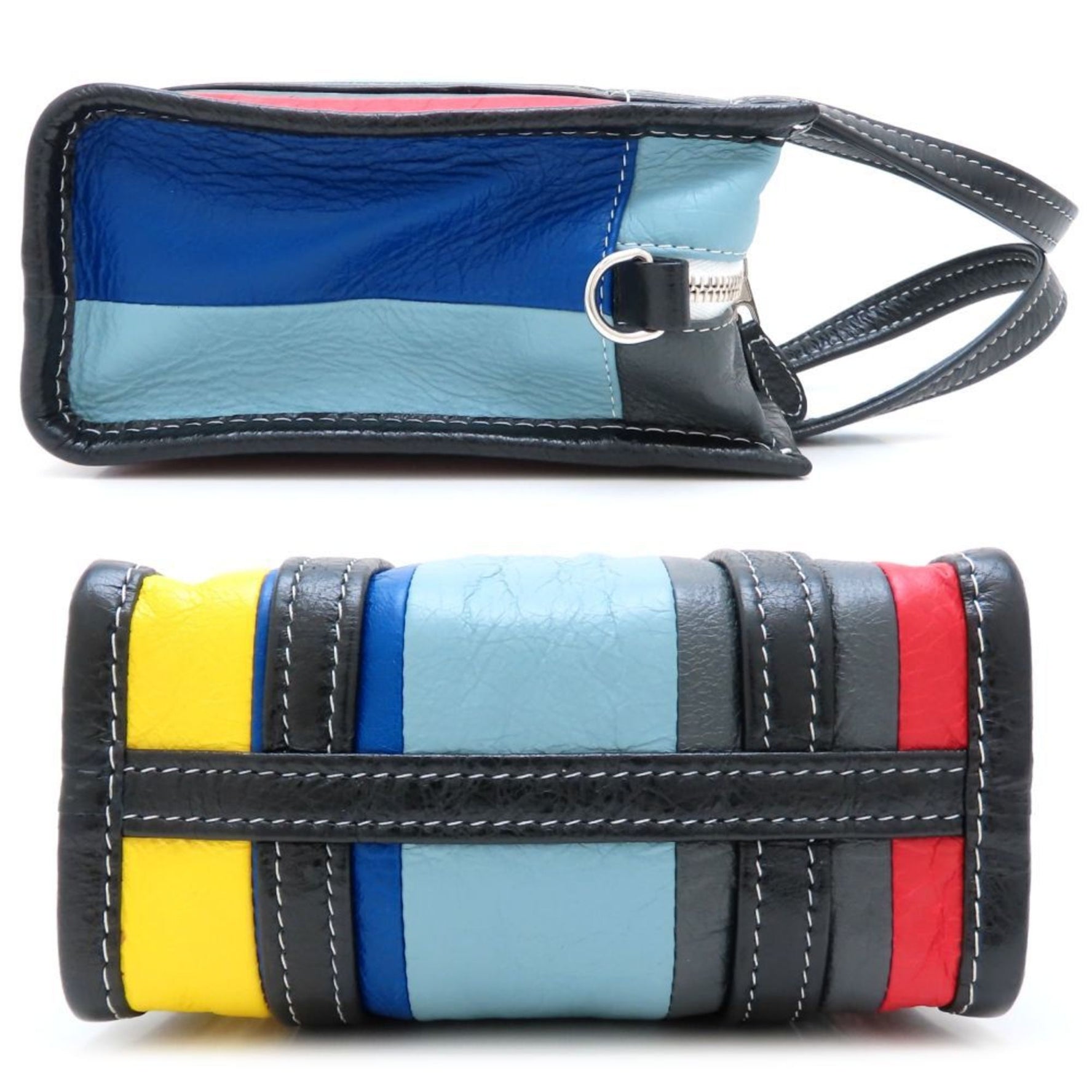 BALENCIAGA Bazaar Shopper XXS Handbag Leather Multicolor