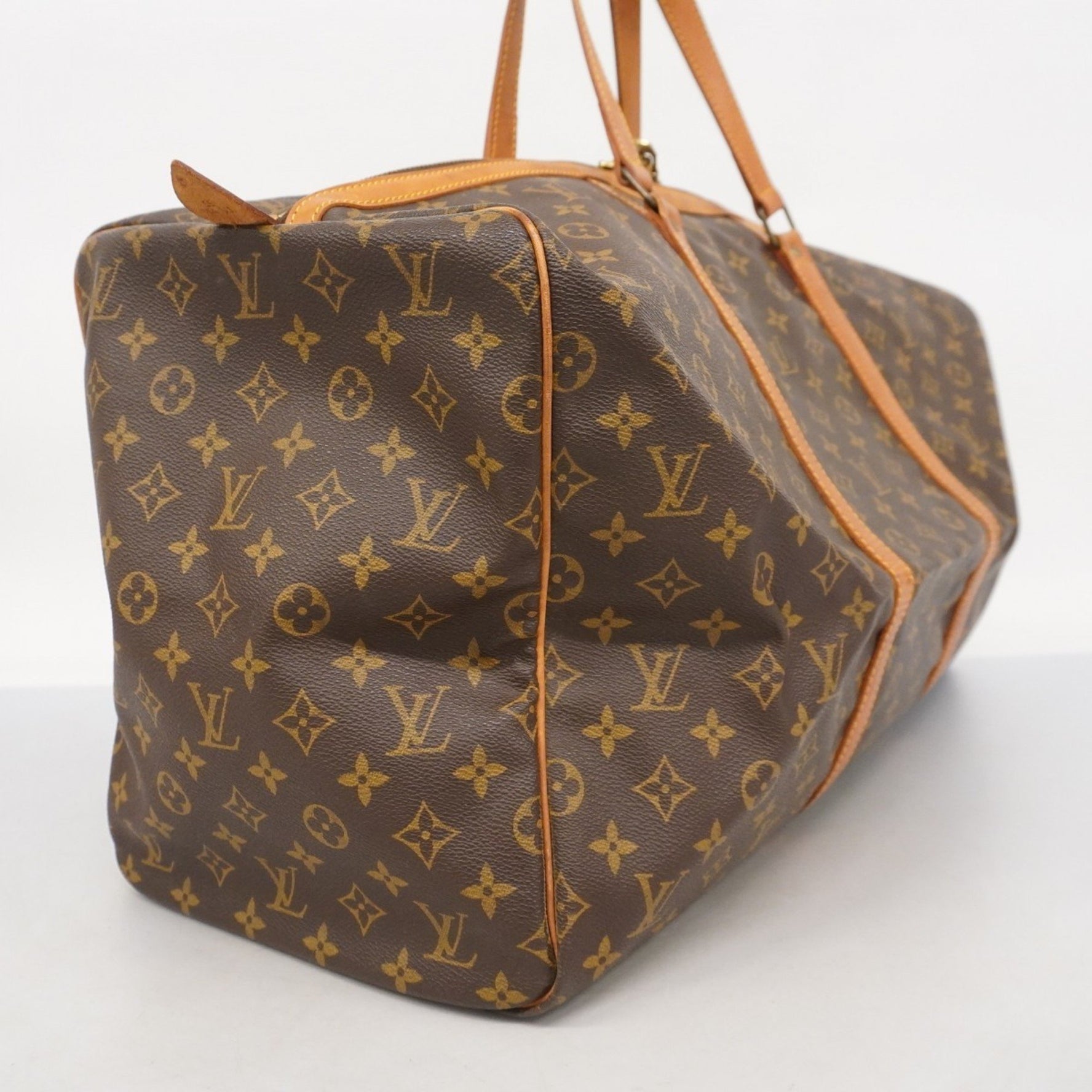 Louis Vuitton Monogram Sax Spool 55 Boston Bag M41622 Brown Men's/Women's