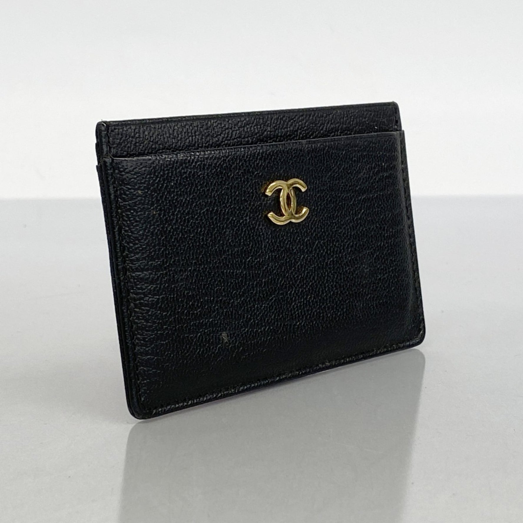 Chanel business card holder/card case, leather