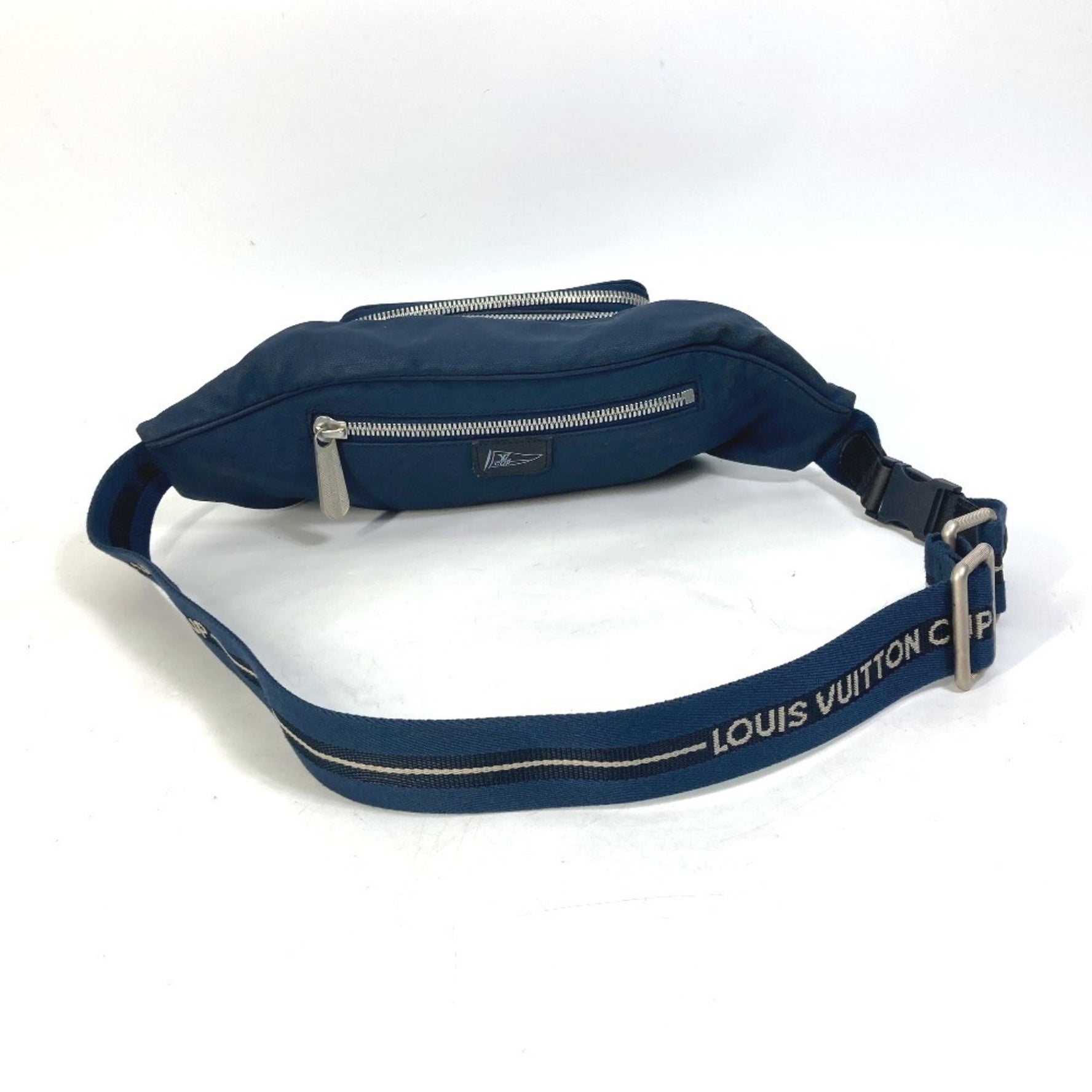 LOUIS VUITTON M80706 LV Cup Misenu Belt Bag, Waist Crossbody Nylon Canvas, Men's, Blue