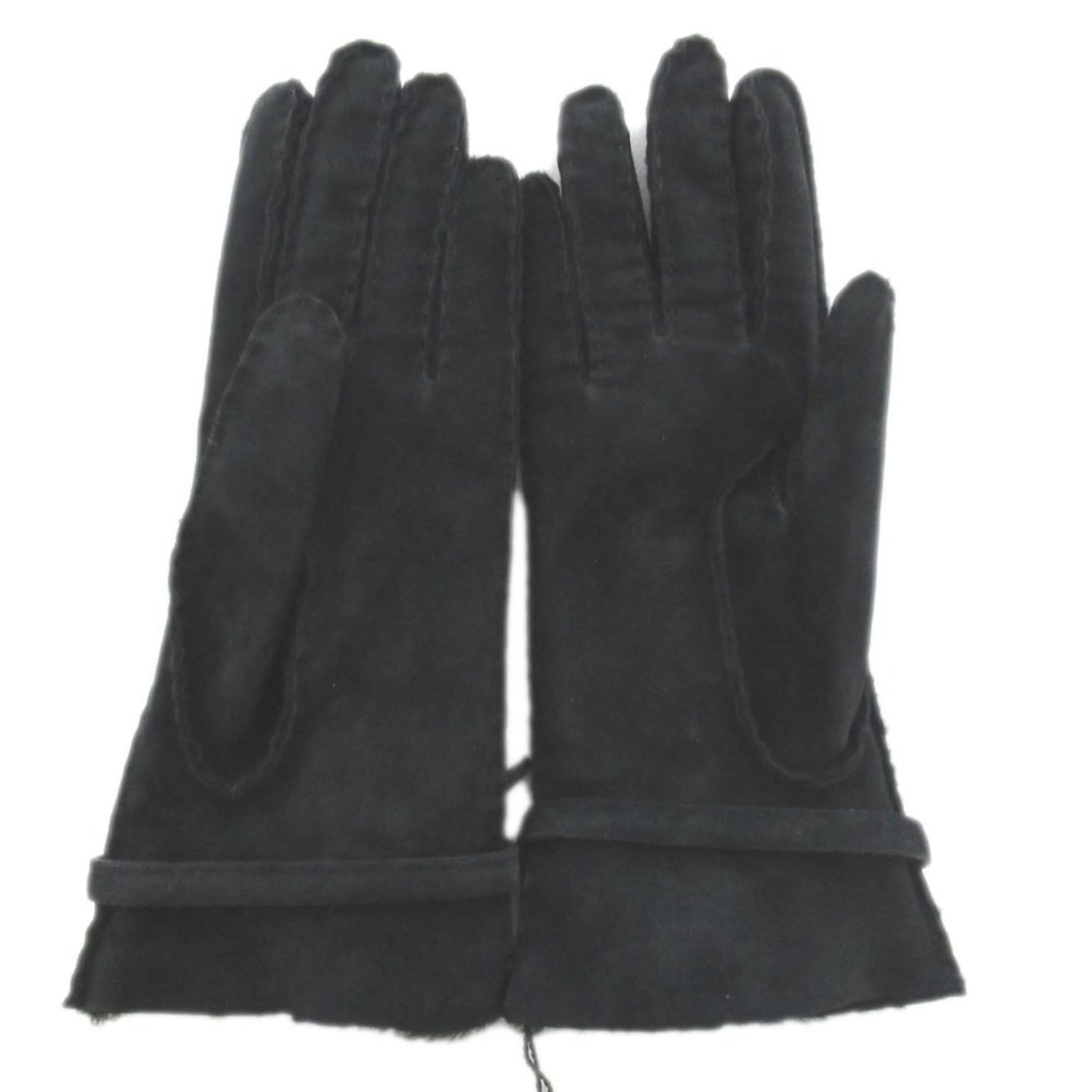 GUCCI Tom Ford period Mouton Gloves 6 1 2 x Gold hardware