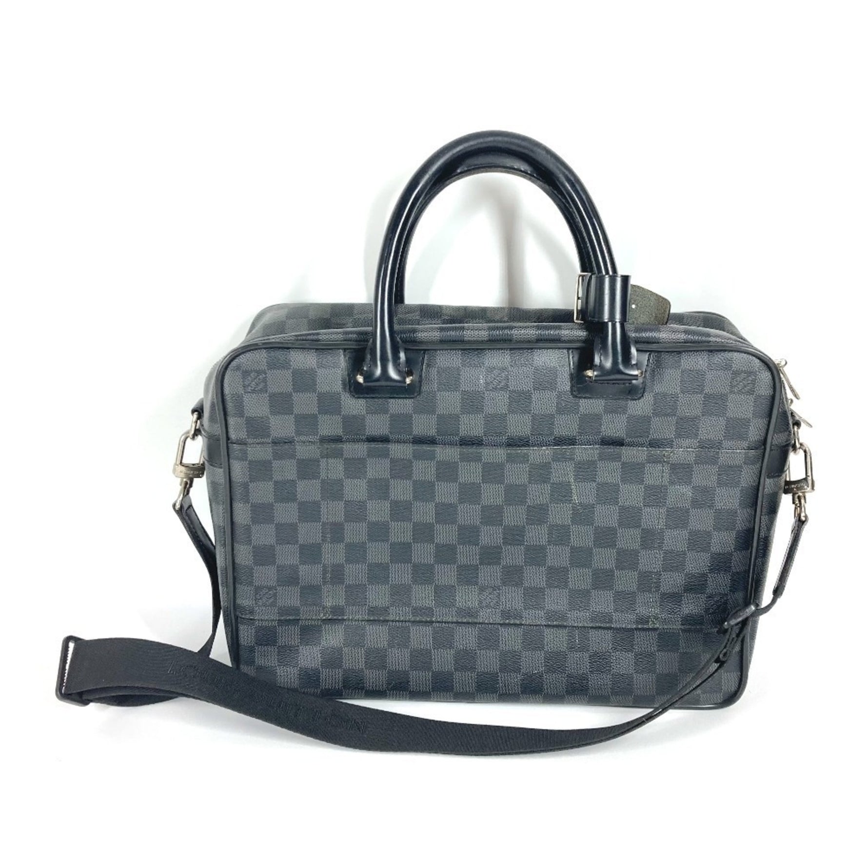Louis Vuitton Damier Graphite Ikar Bag Handbag Document Briefcase Business Canvas Men's
