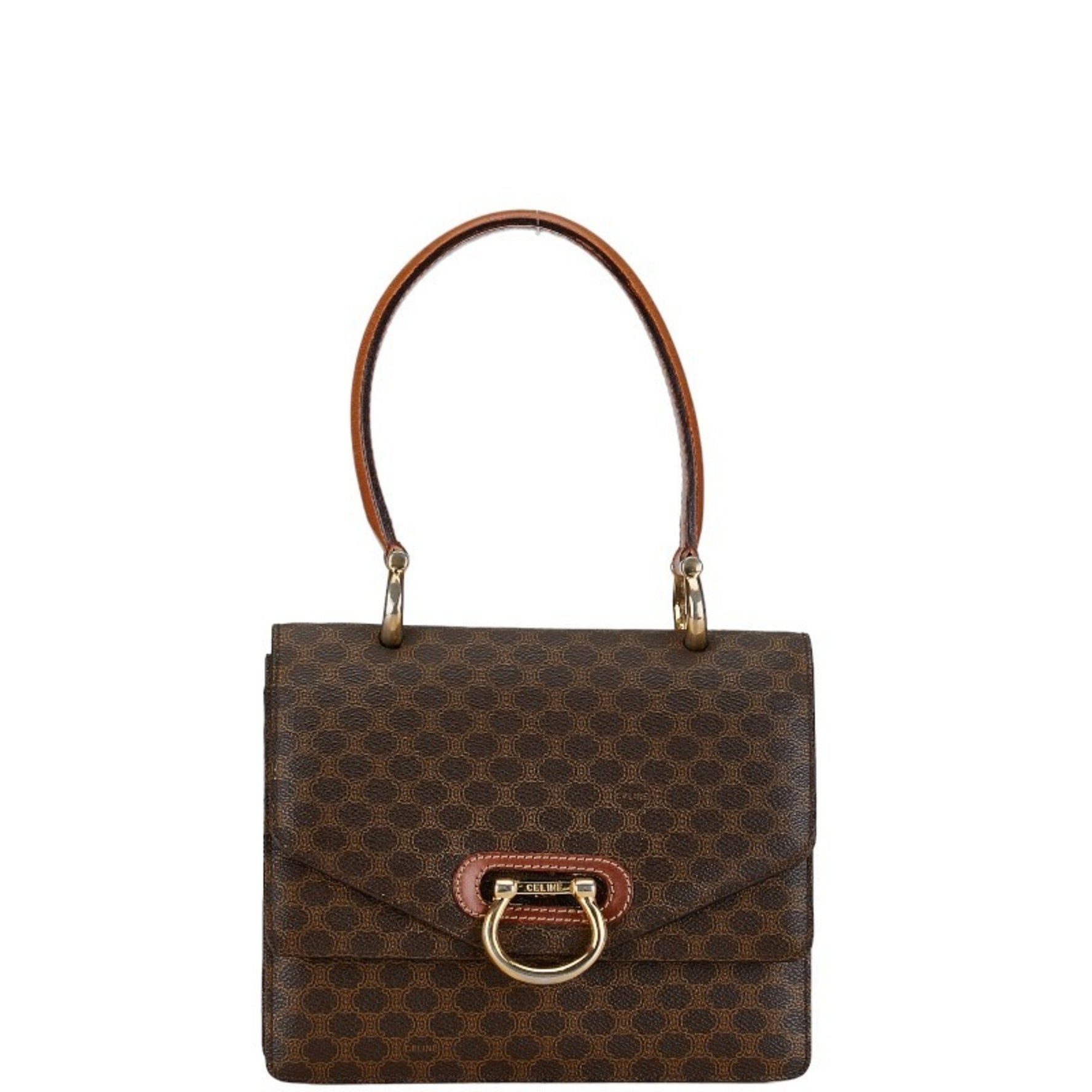 Celine Macadam Handbag PVC Leather