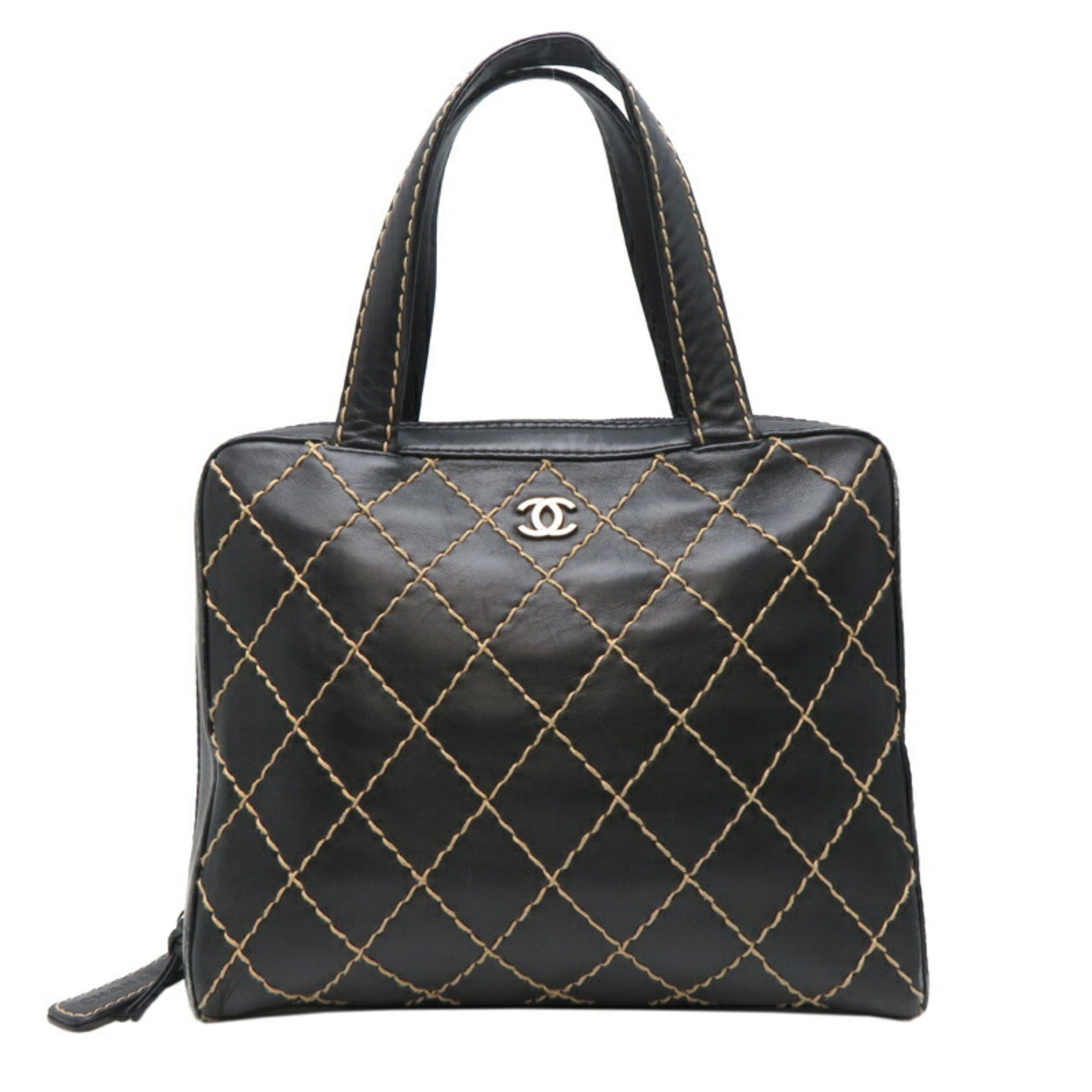 Chanel Wild Stitch Tote Bag Leather