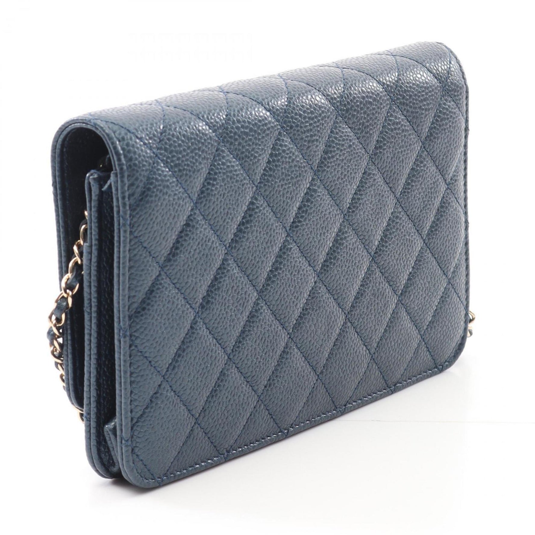 CHANEL Matelasse Coco Rock Shoulder Bag in Grained Calfskin Leather, Blue