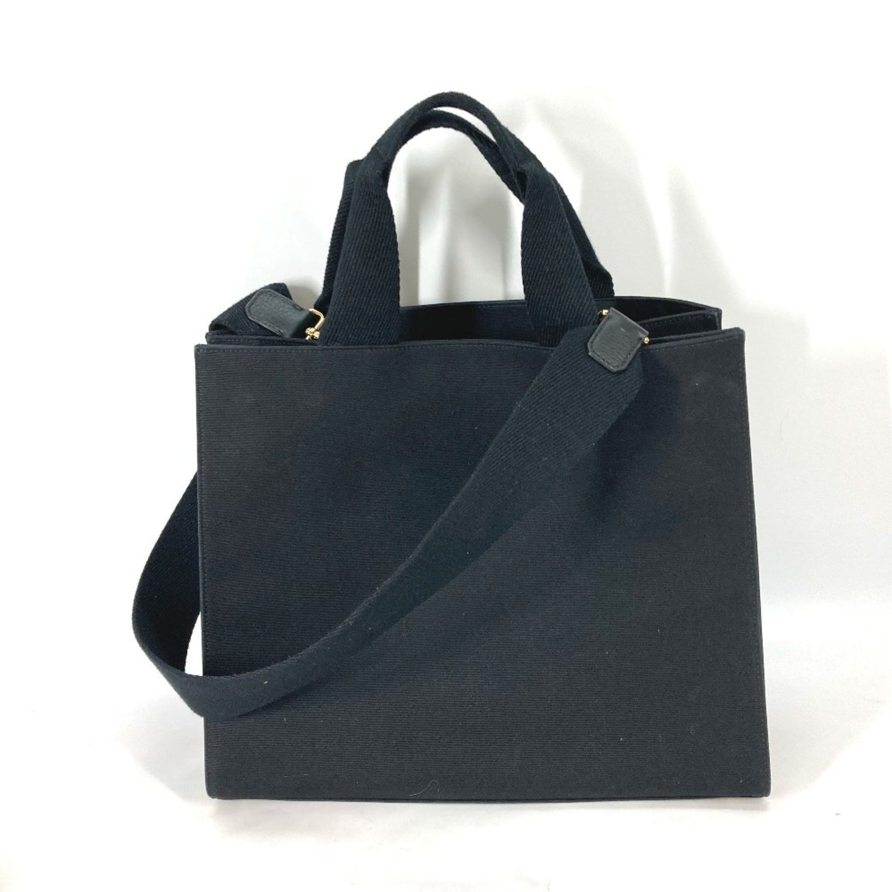 FENDI Versace Collaboration FENDACE Tote/Shoulder Bag Canvas Black